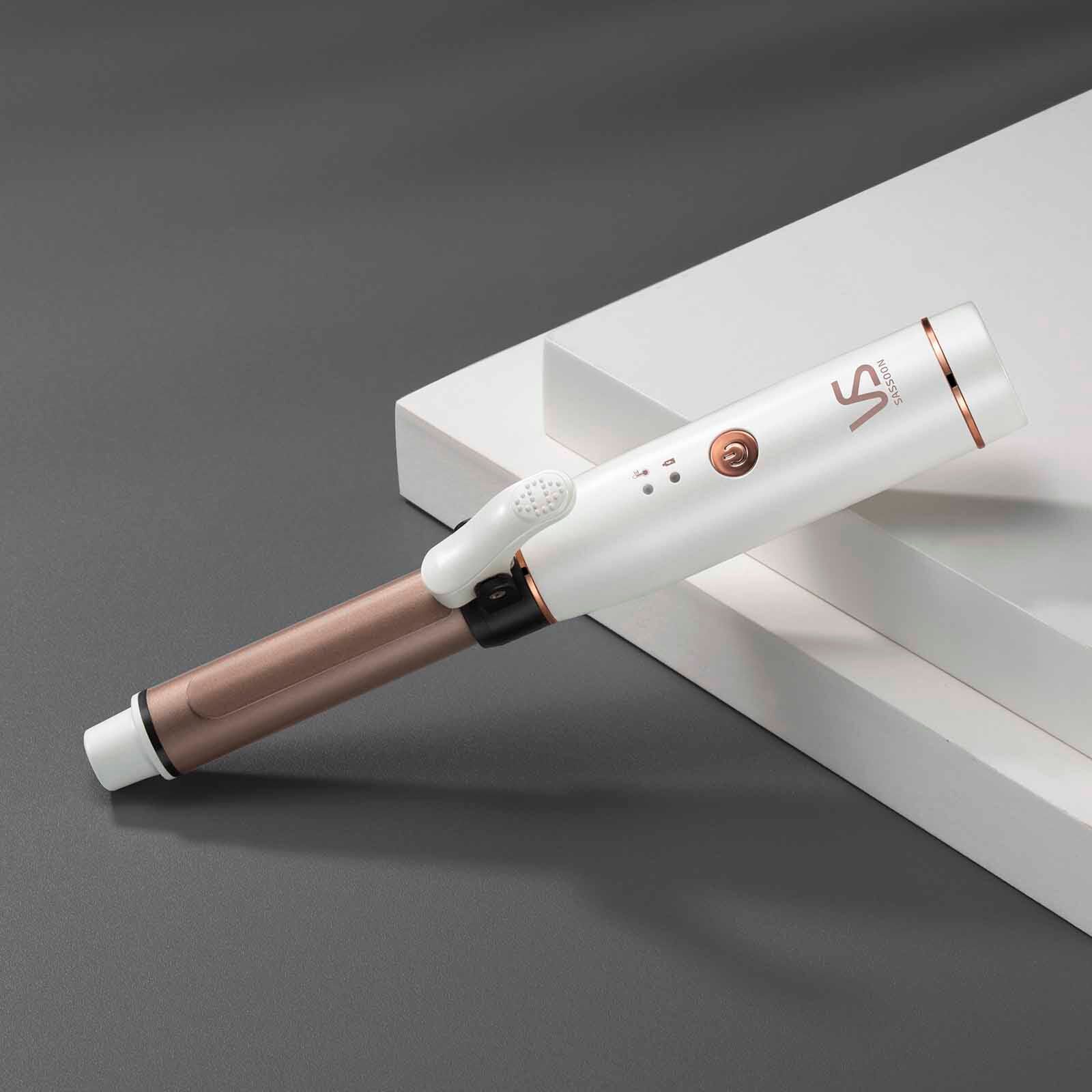 VS Rechargeable Mini Curler - White VSU-0320WH