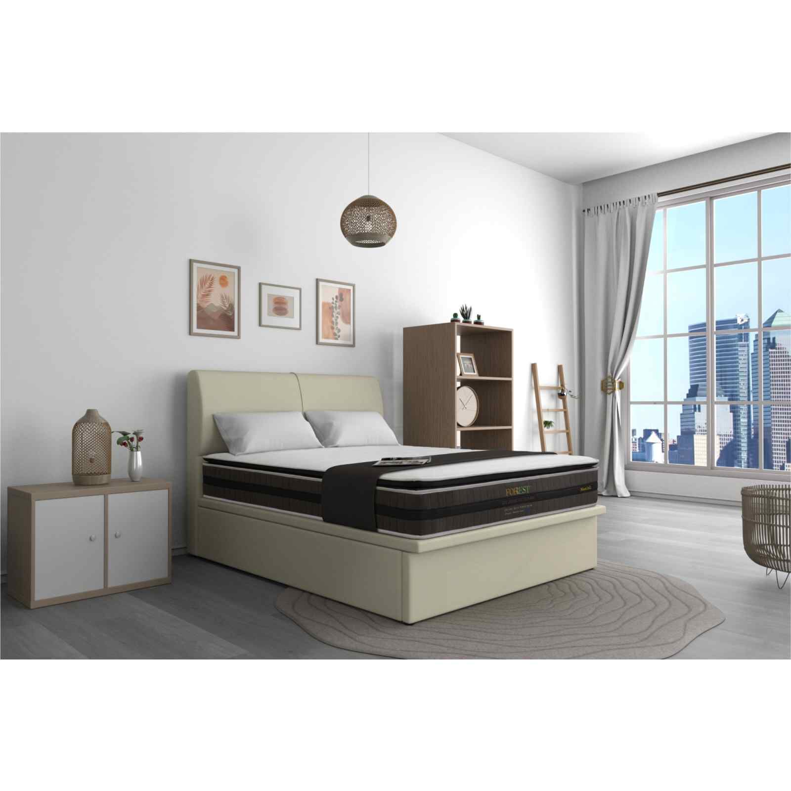 MAXCOIL Single Size Mattress ECO ORGANIC COTTON PLISSE-image 5