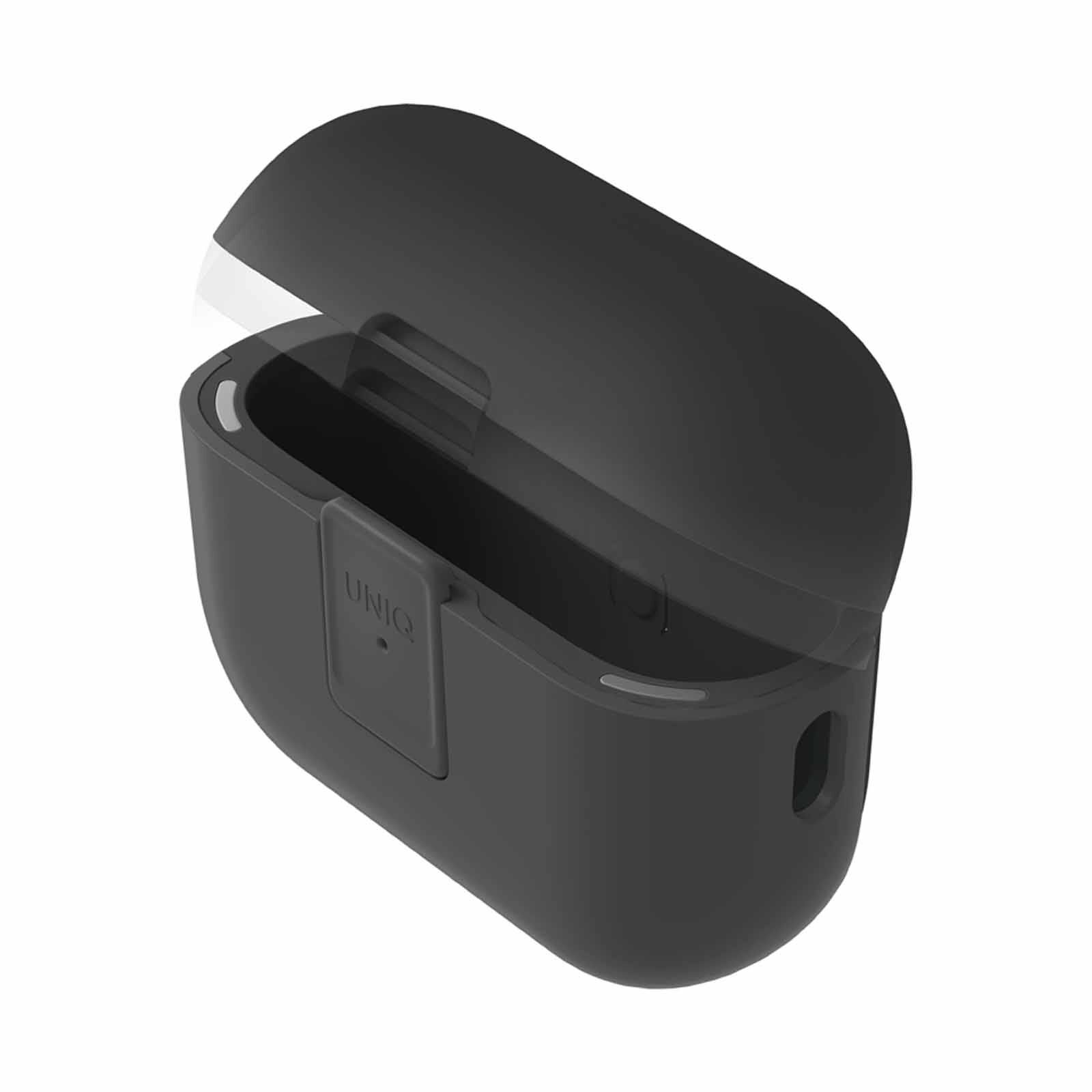 UNIQ Clyde Airpods Pro 2nd Gen Lock Case - Charcoal (charcoal/dark Grey) UNIQ-AIRPODSPRO2-CLYCHRDGRY-image 2