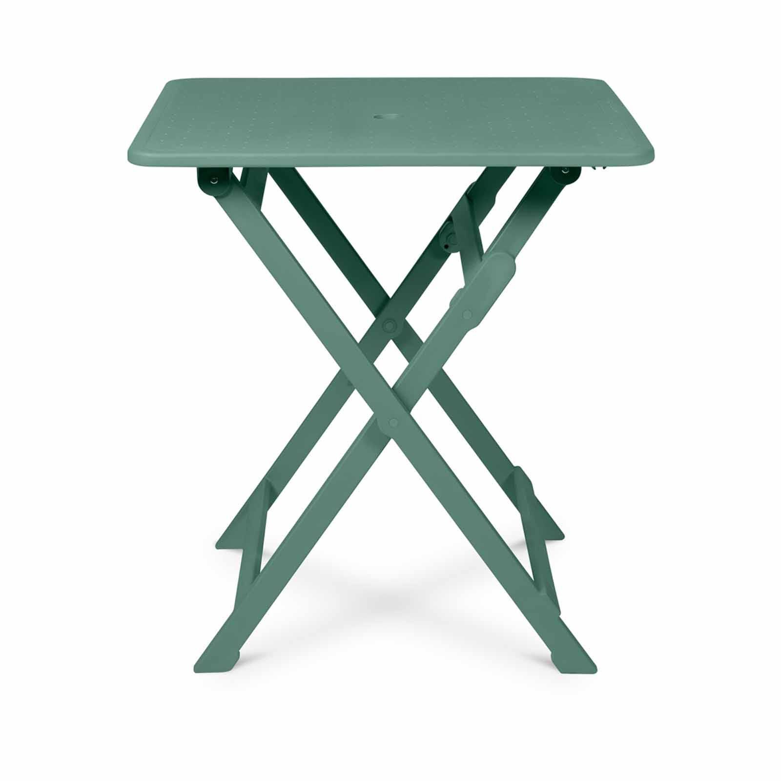 PHOENIX Flip Foldable Square Table Python Dark Green 70 X 70 X 75.9 Cm FLIP