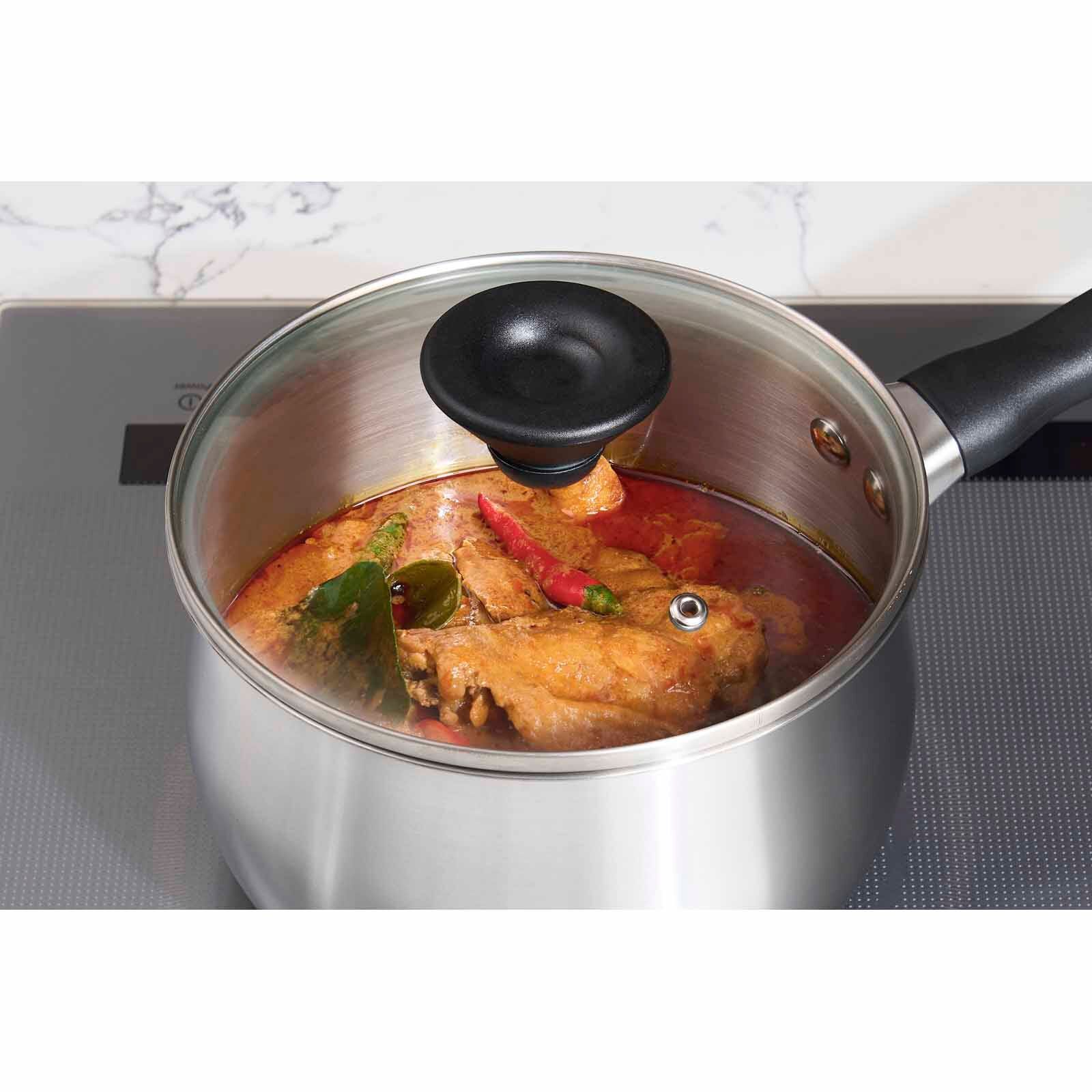 MEYER Luna Stainless Steel 18cm/3qt/2.8l Covered Saucepan 71795-image 2