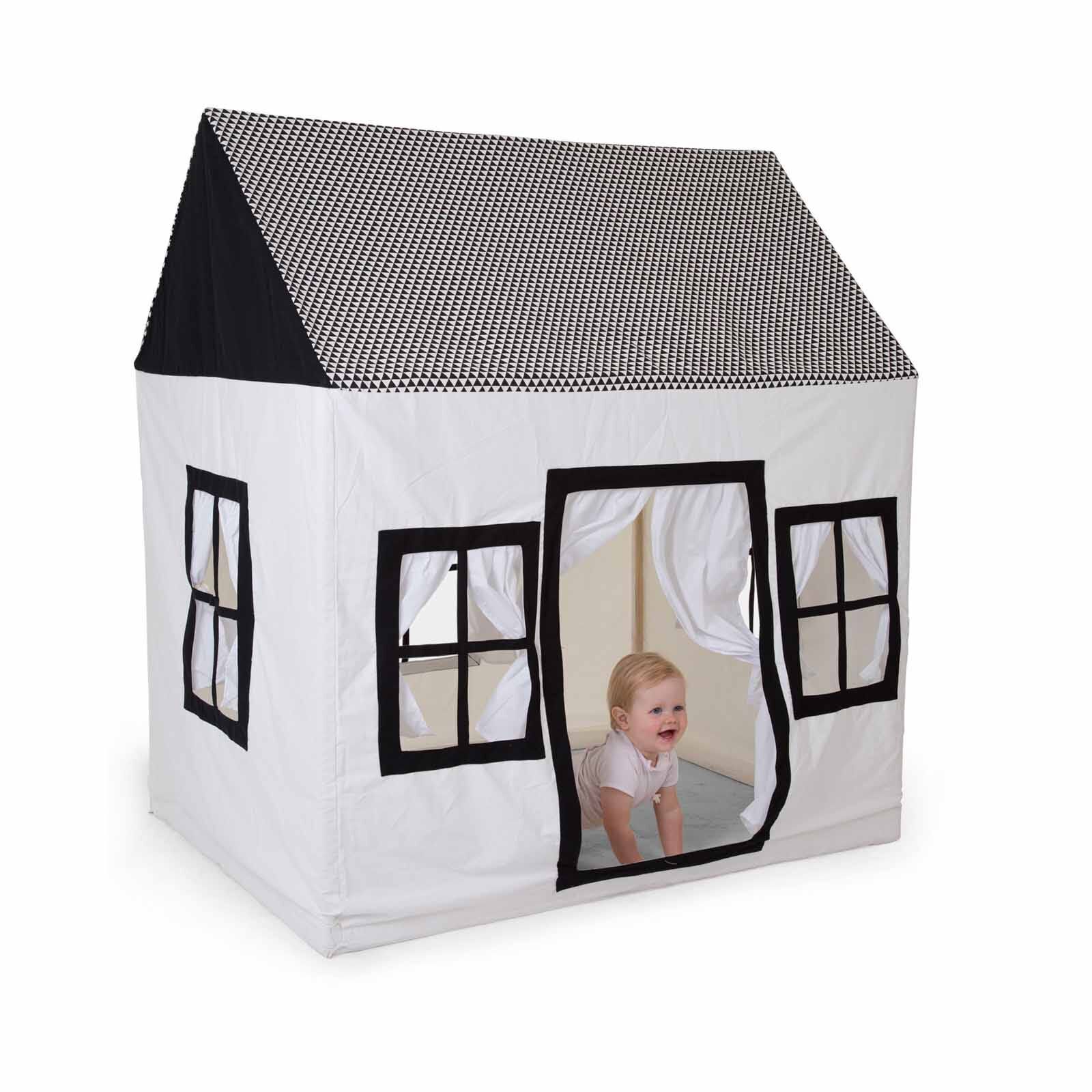 CHILDHOME Black White - 125x95x145cm (online) LARGE PLAYHOUSE-image 3