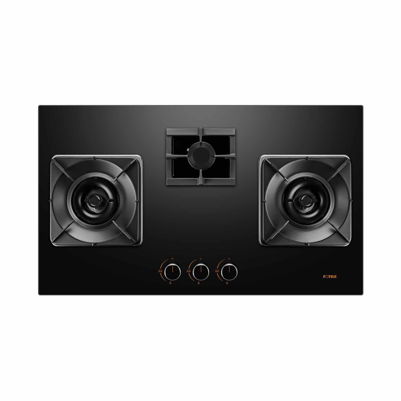 FOTILE 3 Burner Gas Hob - Black (pub) (exclude Installation) GHG88329-I