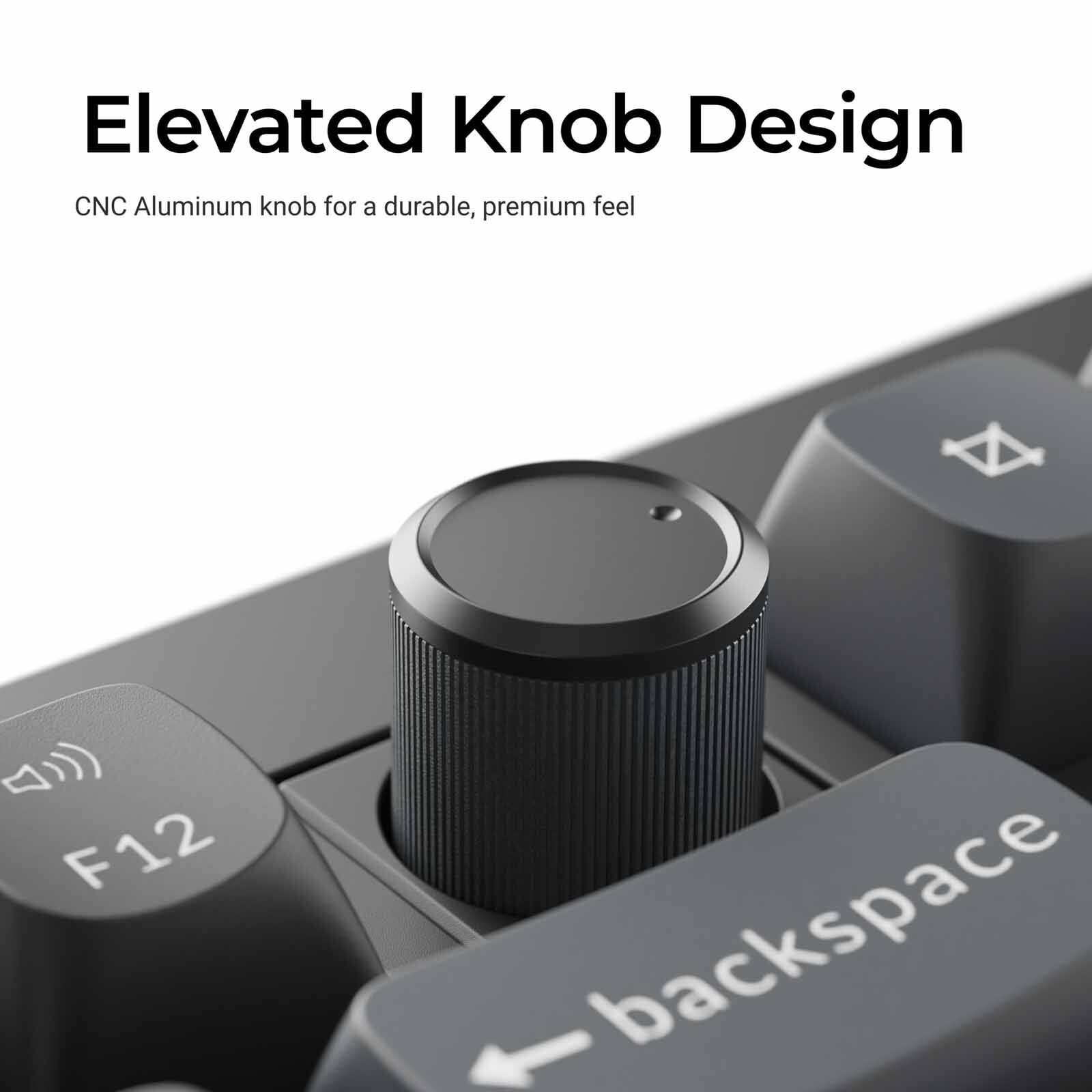KEYCHRON V3 Ultra 8k 80% 87 Key Black Knob Rgb Hot-swap Silk Pom Red Switch KYCN-V3U-D1-image 6