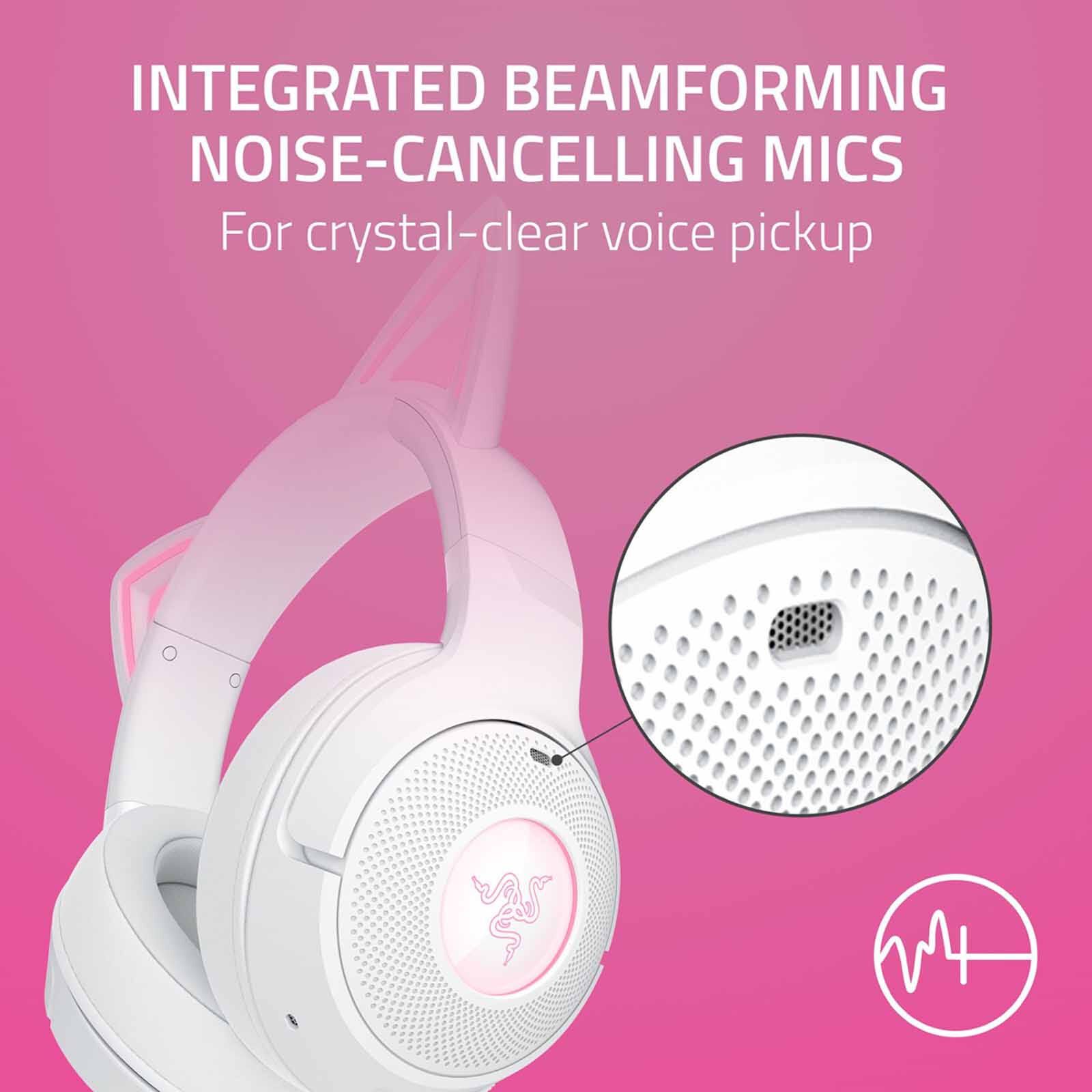 RAZER Kraken Kitty V2 Bt - Wireless Bluetooth Rgb Headset With Kitty Ears - White Edition - Frml Packaging RZ04-04860600-R3M1-image 4