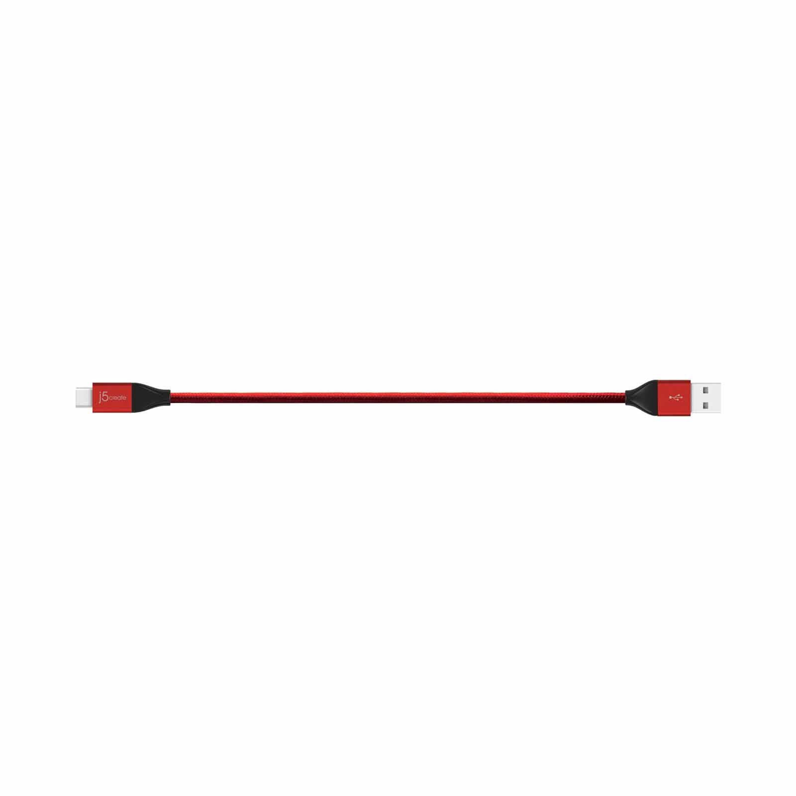 J5CREATE Usb Type-c To Usb 2.0 Cable (red) JUCX12RL-image 4
