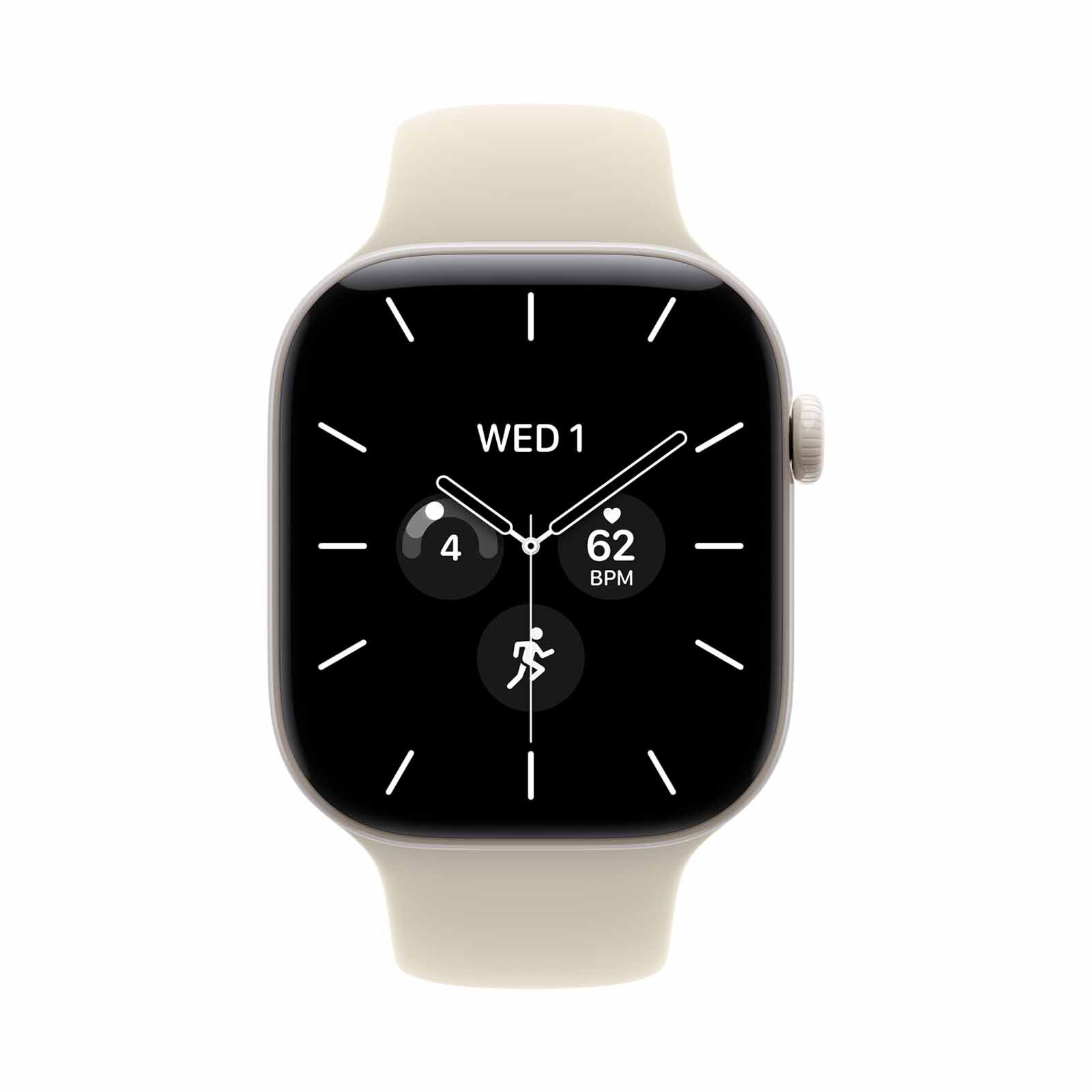 APPLE Watch Series 12 Gps + Cellular 46mm Pearl White Ceramic Case With Sand Sport Band - S/m MJH14X/A