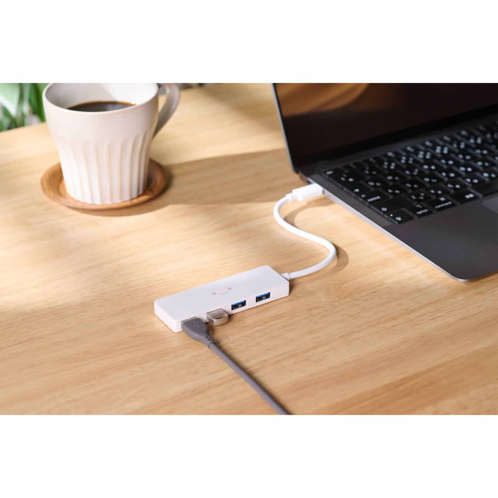 ELECOM Usb C 4 Ports Usb 5gbps(usb3.2 Gen1) Wf U3HC-H040WF-image 2
