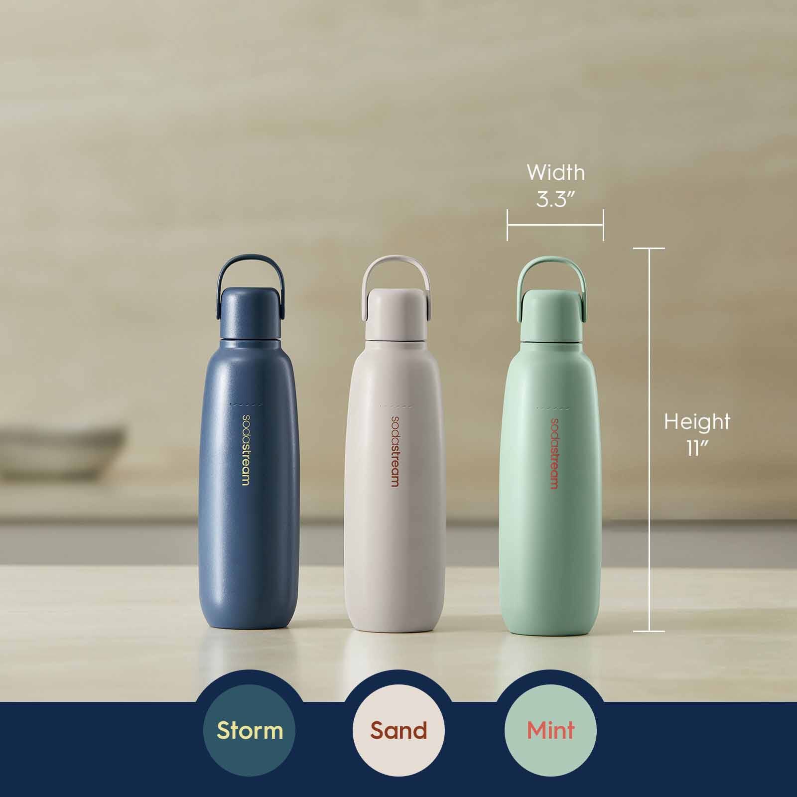 SODASTREAM Fizz & Go Metal Water Bottle - Storm FIZZ & GO METAL WATER BOTTLE STORM - 1062401980-image 2