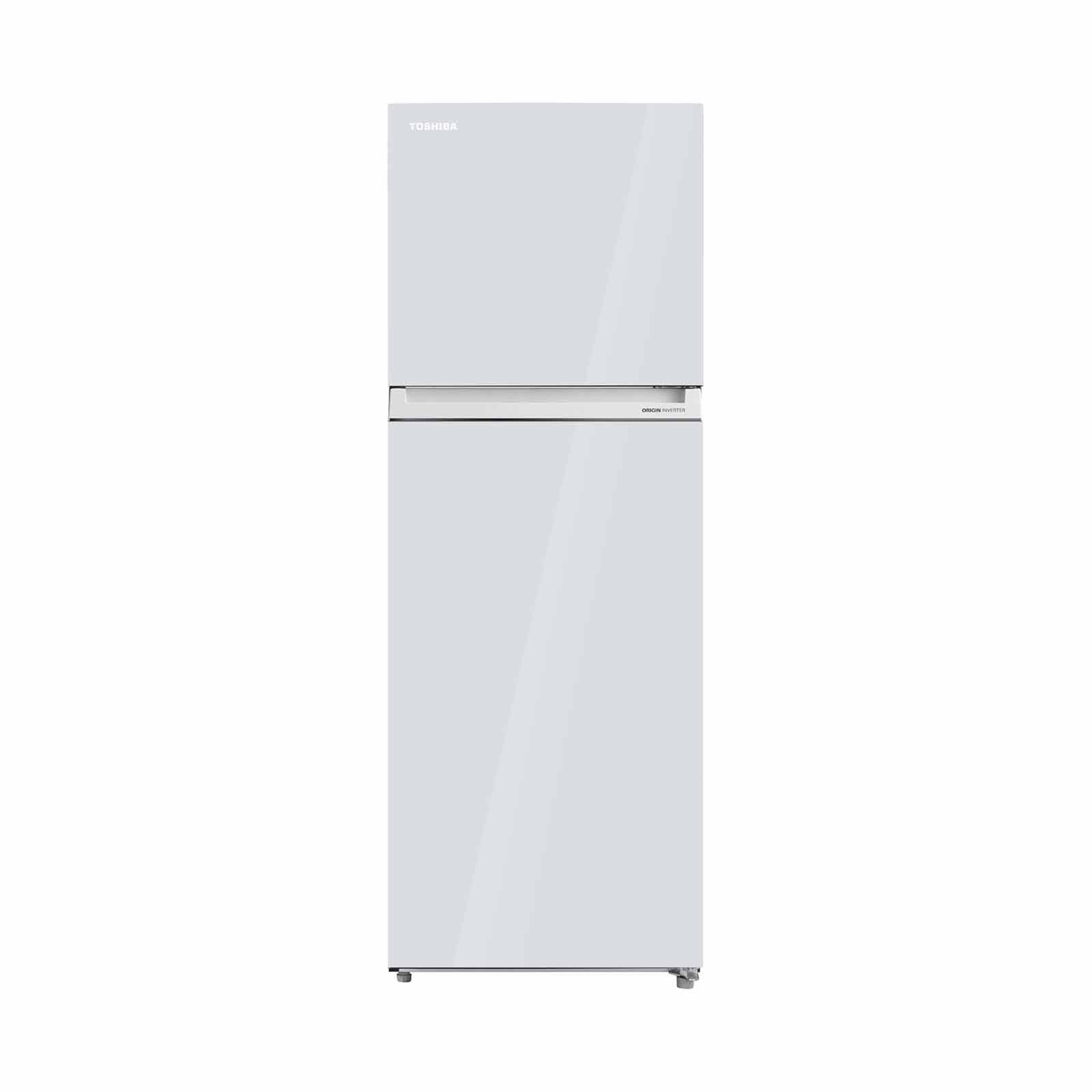 TOSHIBA 2 Door Fridge Tmf White Glass (411l) GR-RT559WE-PMX(21S)