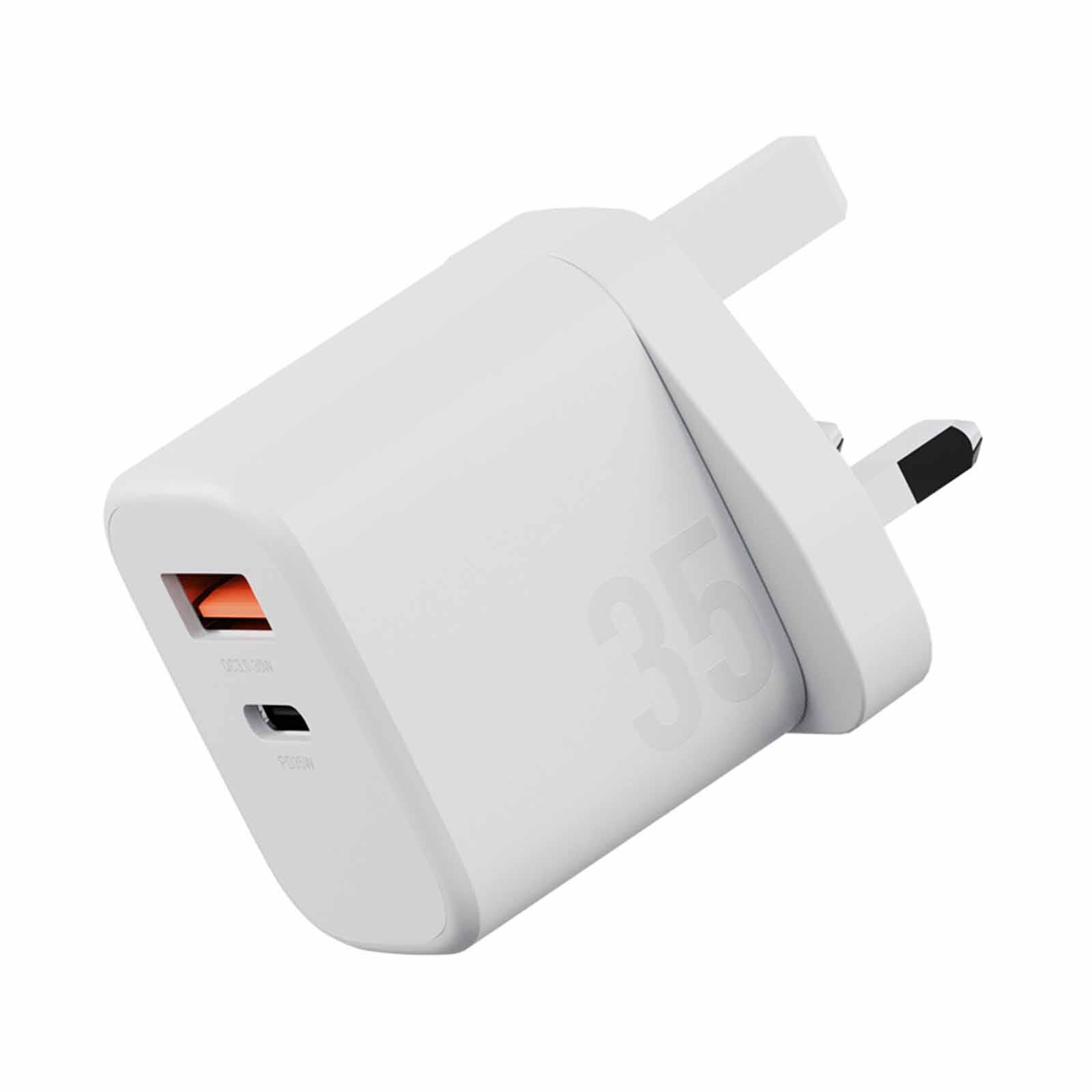 BAZIC Goport Velox Kit, 1c1a Gan Charger 35w(uk) With Weave Cable - Vanilla CHR-GPVLX-UK-WHT-image 5