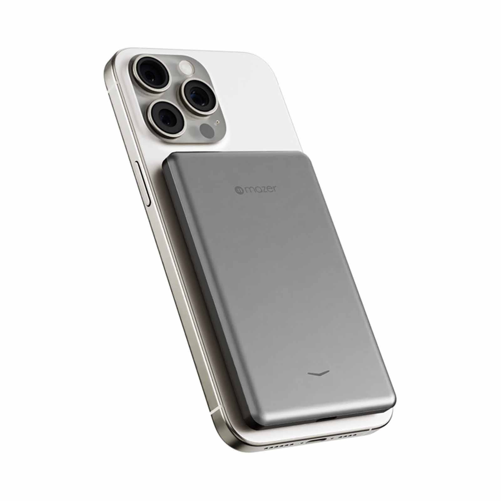 MAZER Qi2 Compatible 15w 5000mah, Usb-c Pd20w, Ultra Slim Power Bank-grey M-MAGAIR19-GY-image 6