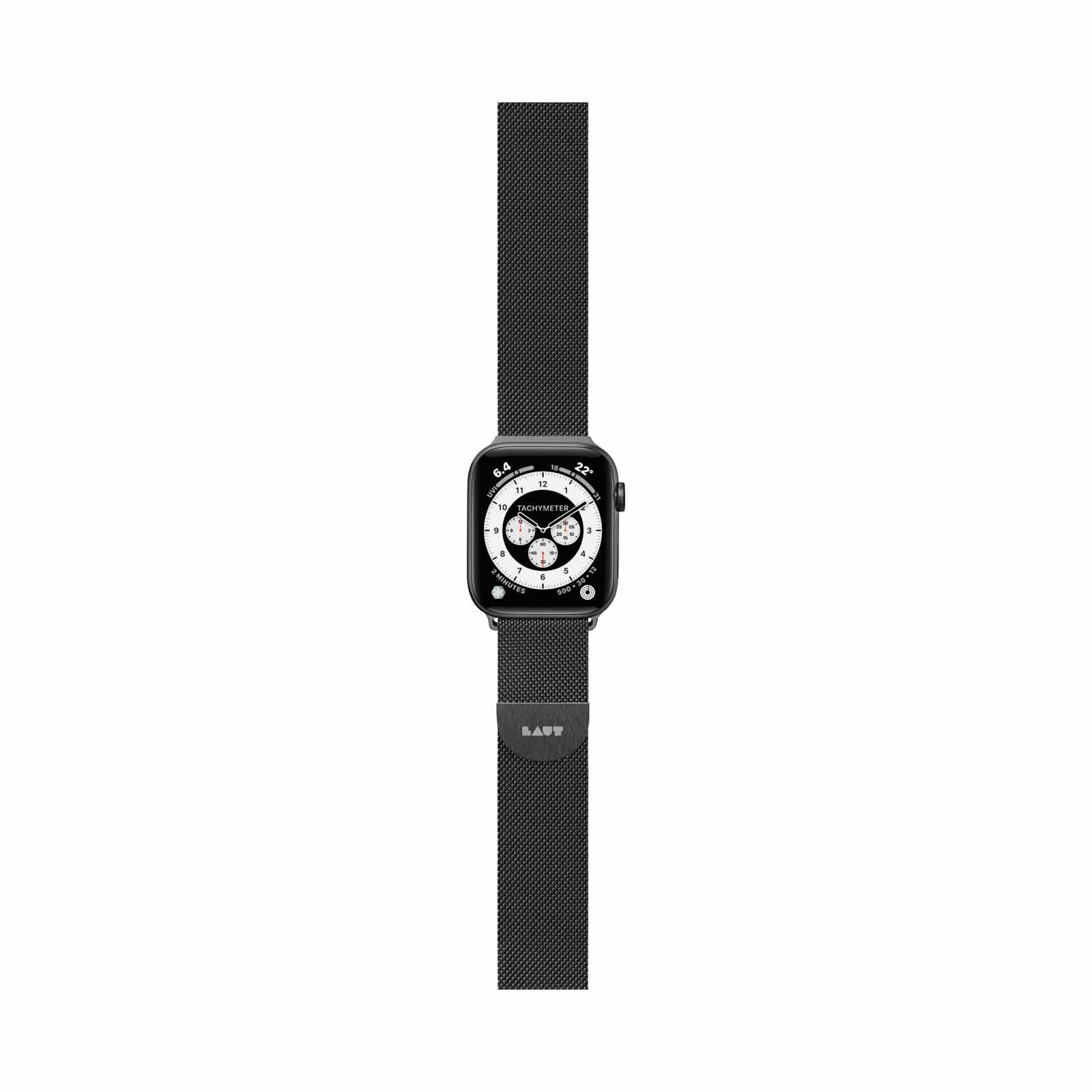 LAUT Apple Watch Band Steel Loop For (38/40/41mm) - Black (bands Only) LAUT_AWS_ST_BK-image 2