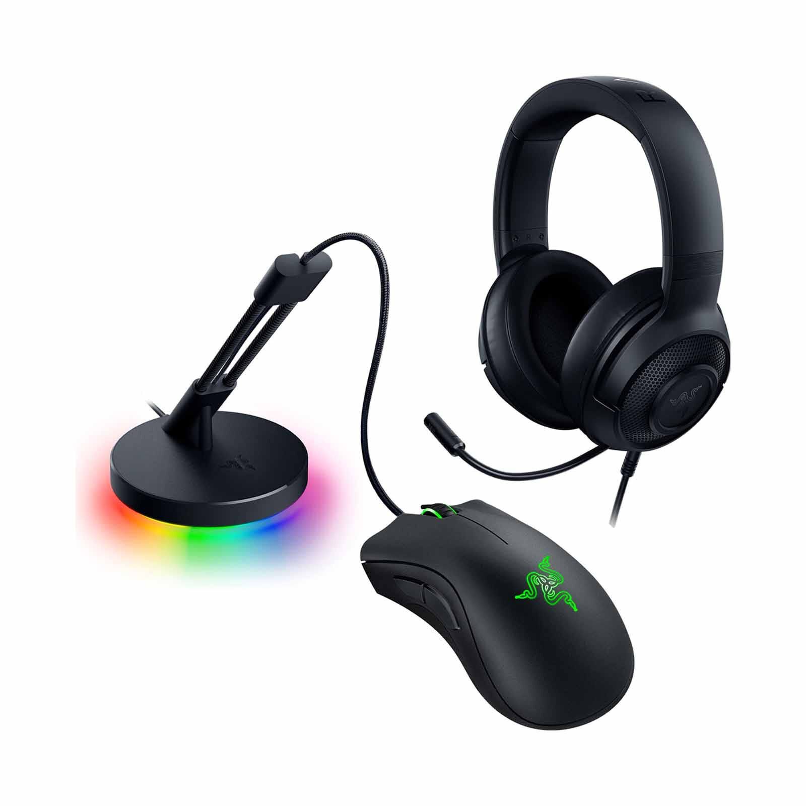 RAZER Game On Bundle &ndash; Deathadder Essential, Kraken X Lite, Mouse Bungee V3 Chroma - Nasa Packaging RZ85-03850100-B3U1-image 1