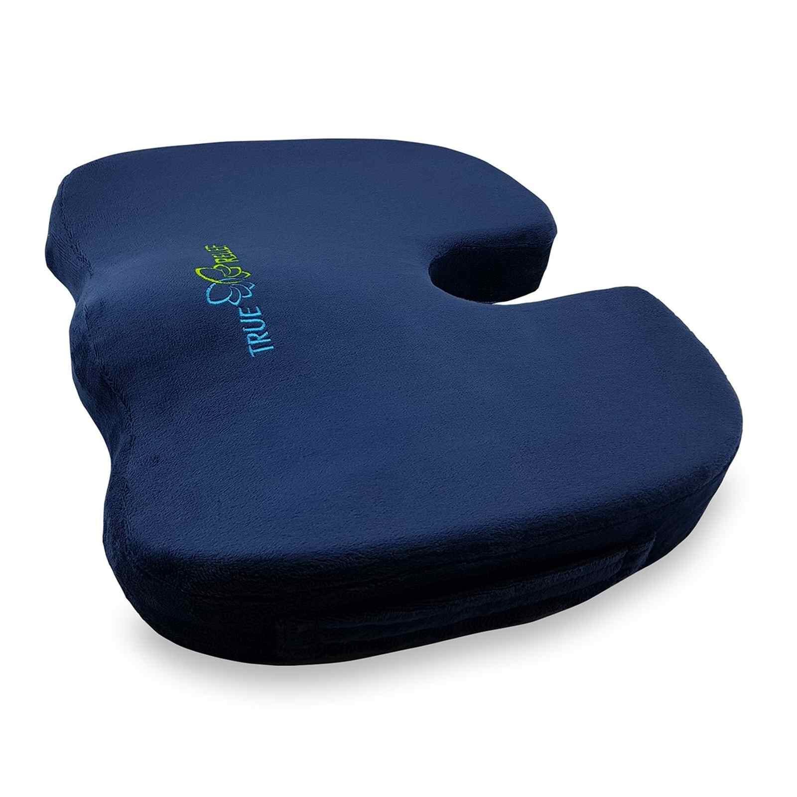 TRUE RELIE Ortho-memory Foam Seat Cushion - Navy TRSC- NV