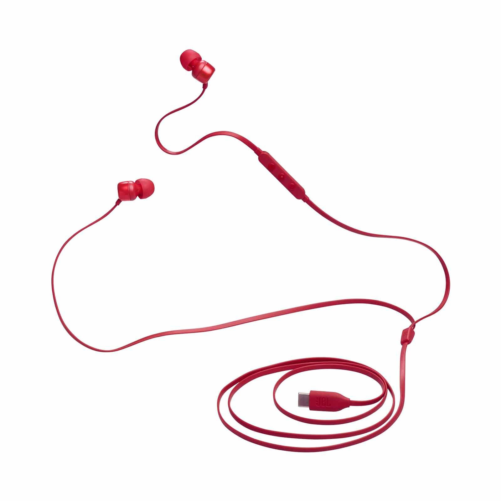 JBL Usb C In-ear Wired Headphone JBL TUNE310C RED-image 4