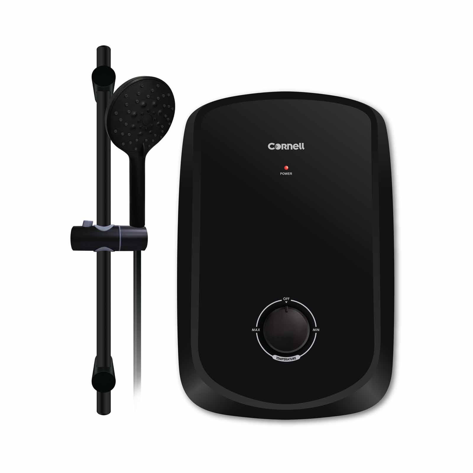 CORNELL Instant Water Heater - Polymer Tank - Black EC808
