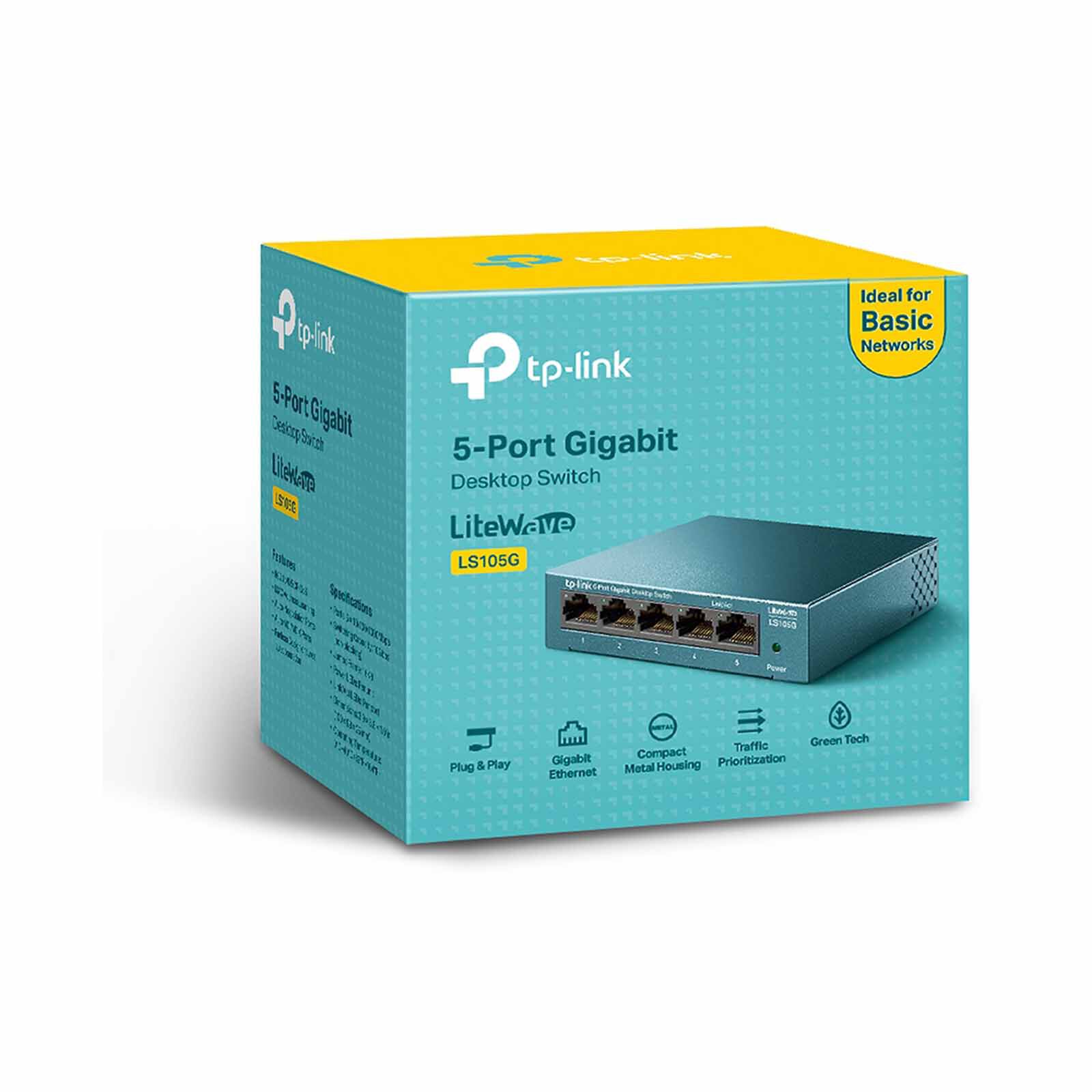 TP LINK 5-port 10/100/1000mbps Desktop Network Switch LS105G-image 2