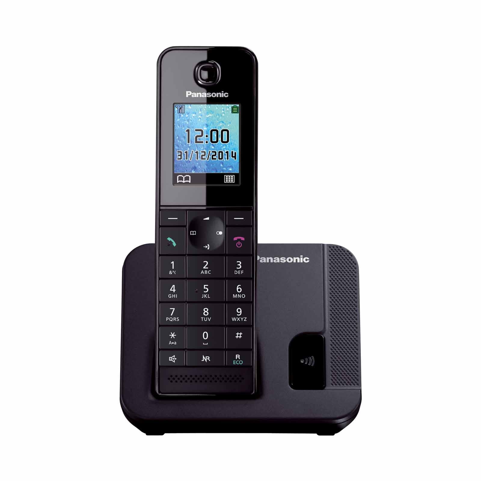 PANASONIC Single Dect Phone Handfree Speaker Phone (black) KX-TGH210CXB-image 1