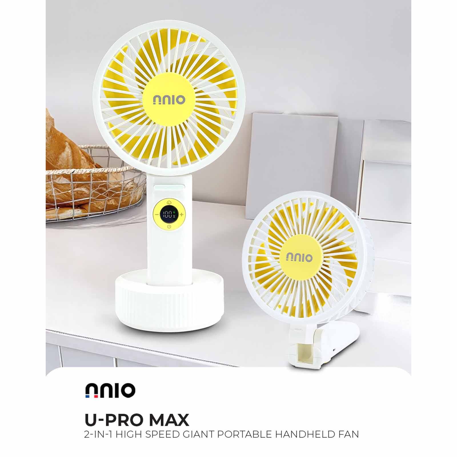 NNIO 2-in-1 High Speed Giant Portable Handheld Fan U-PRO MAX-image 2