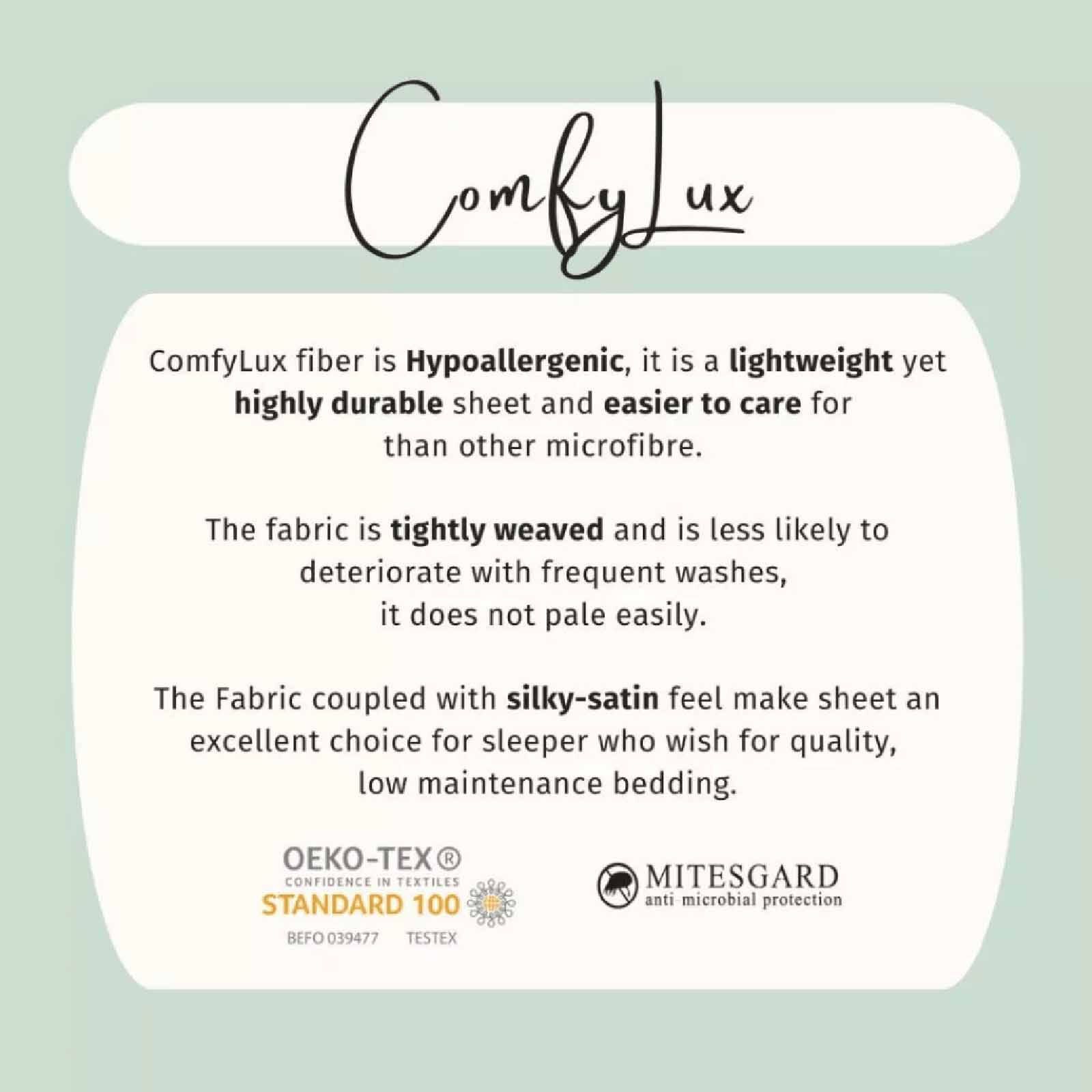 HILLCREST Hillcrest I Comfylux Printed 988tc I Jadeblossom King Fitted Sheet ( Oe ) 6833 I K I FS I JADEBLOSSOM-image 3