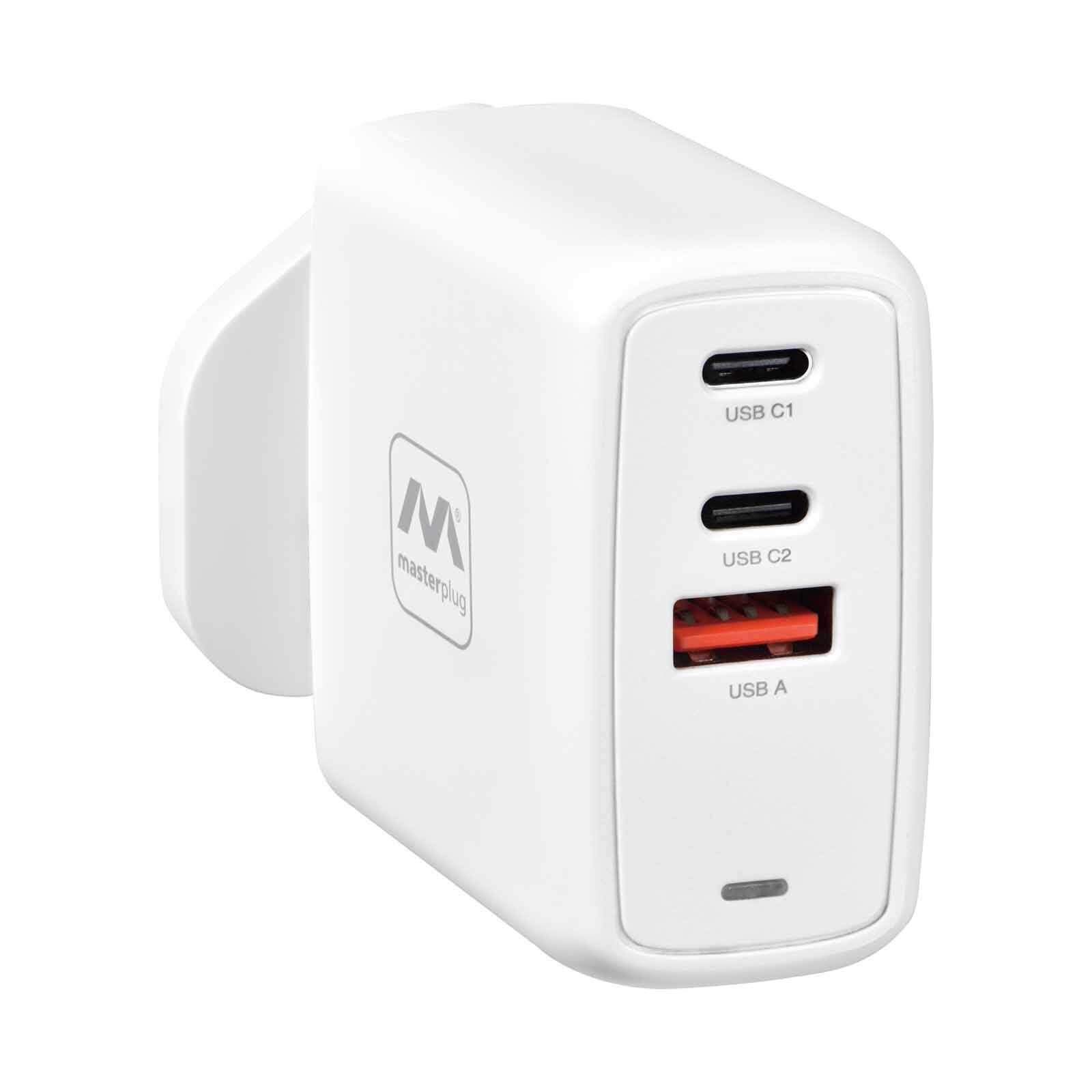 MASTERPLUG 67w Usb A+2c Fast Gan Charger USBPLGACC67W/U-image 1