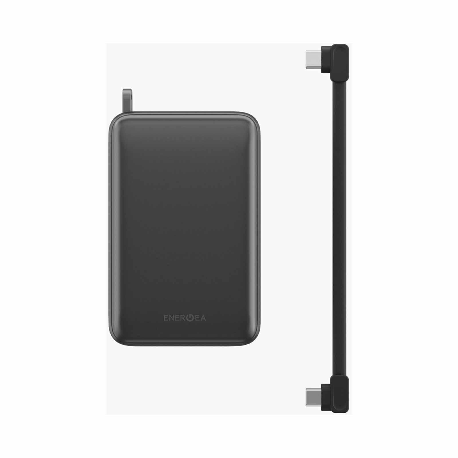 ENERGEA Compac Ultra 67, 20000mah Powerbank With Built In Usb-c Cable Pd67w - Gun CP67-20K-GUN-image 4