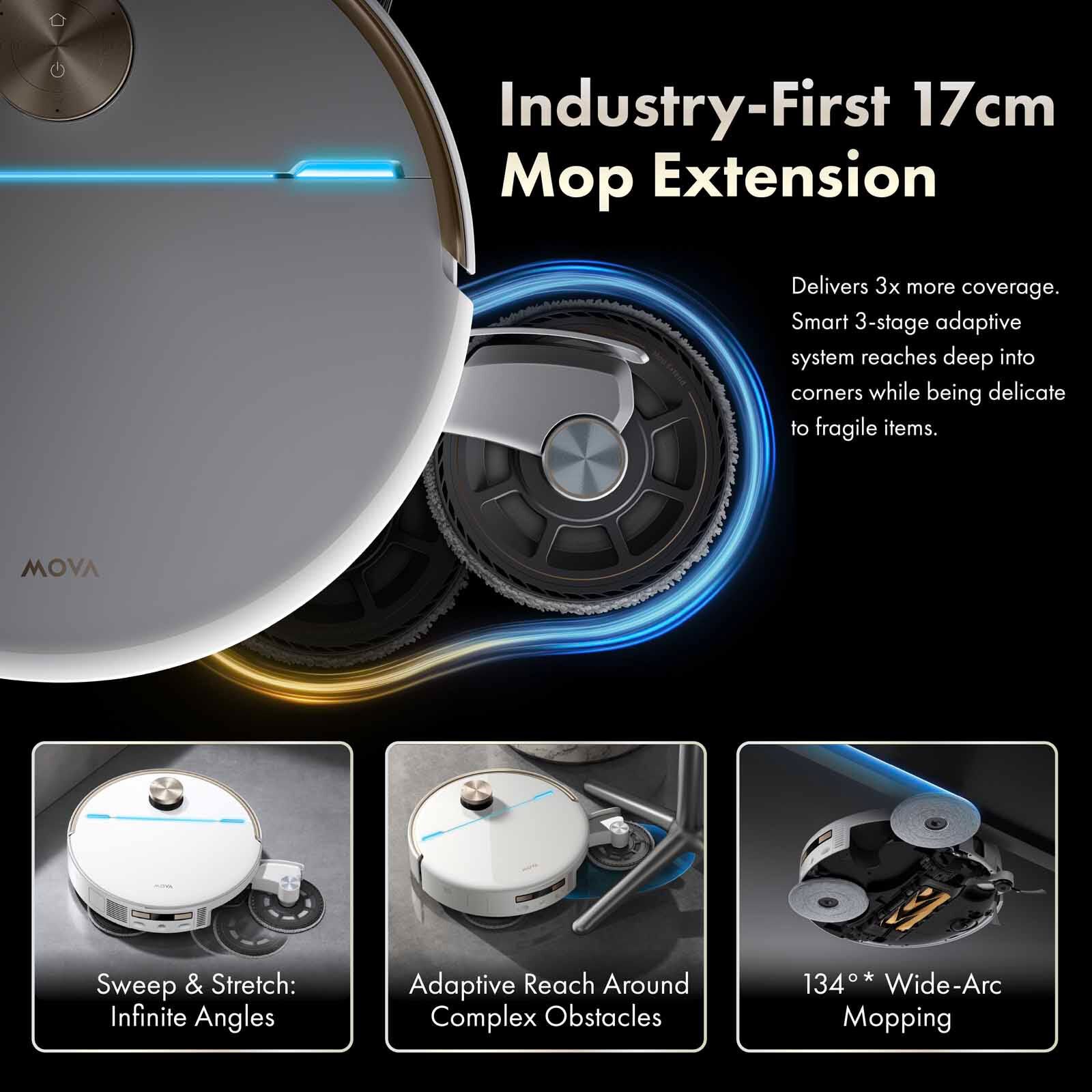 MOVA V70 Ultra Complete Robot Vacuum Cleaner - White MV-V70ULCOM-image 15