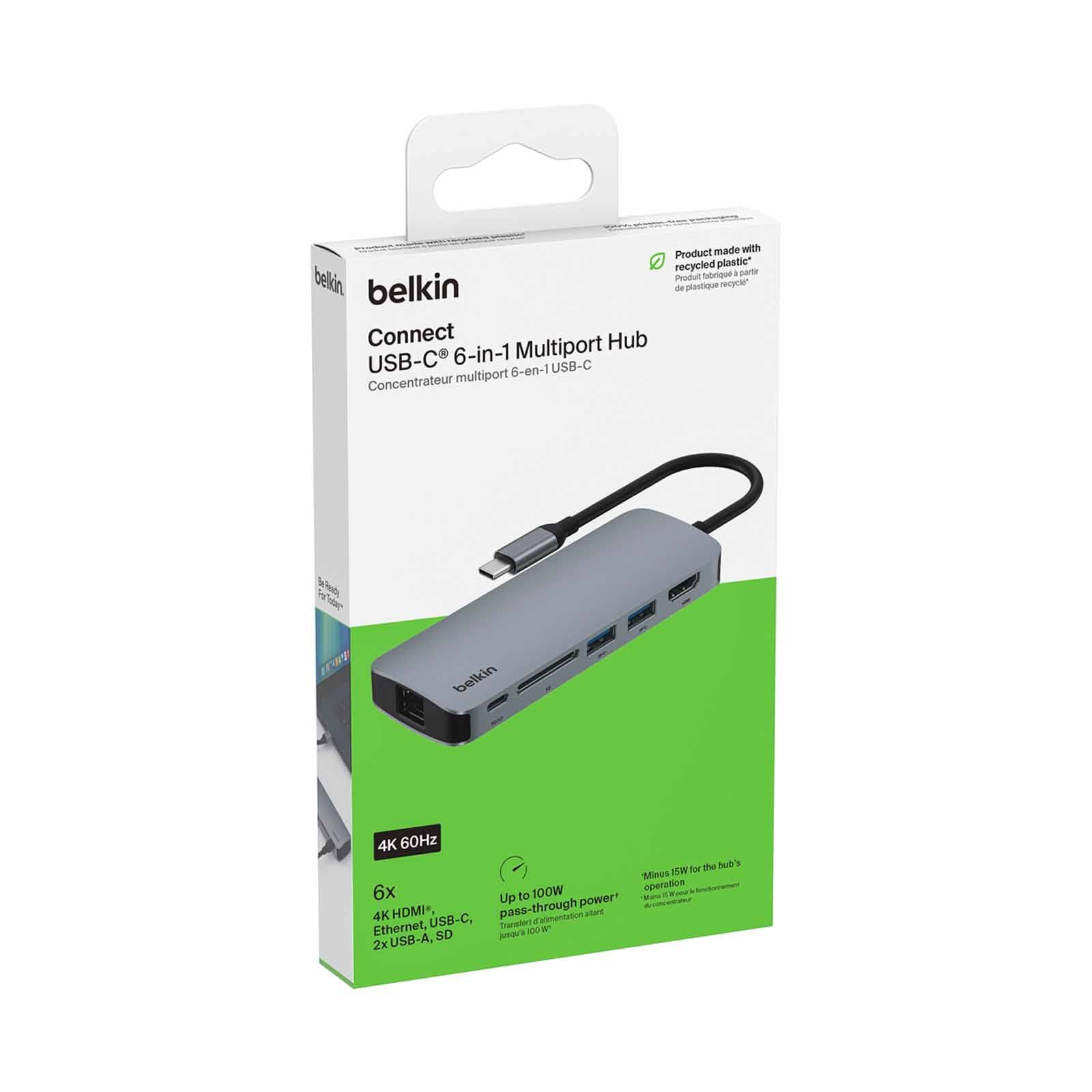 BELKIN Usb-c 6-in-1 Multiport Dock W 4k AVC008FQSGY-V2-image 2