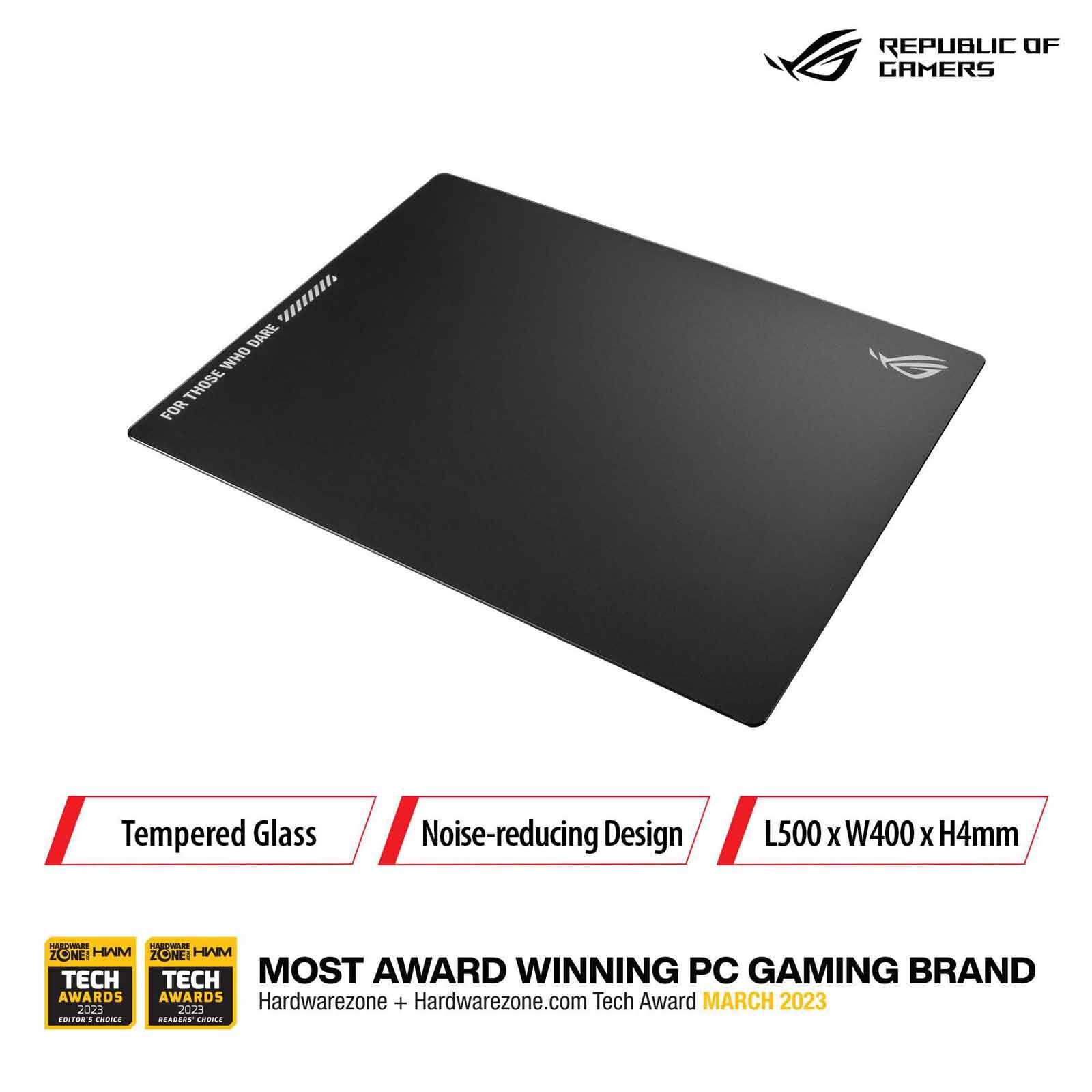 ASUS Rog Moonstone Ace L Tempered Glass Mousepad ROG MOONSTONE ACE L BLACK-image 3