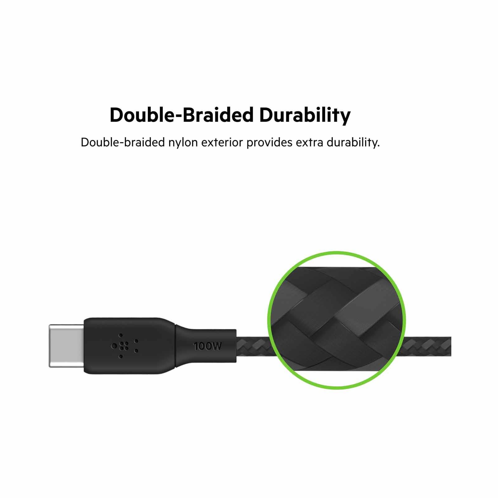 BELKIN Boostcharge Usb-c To Usb-c Cable 100w 2m Black CAB014BT2MBK-image 6