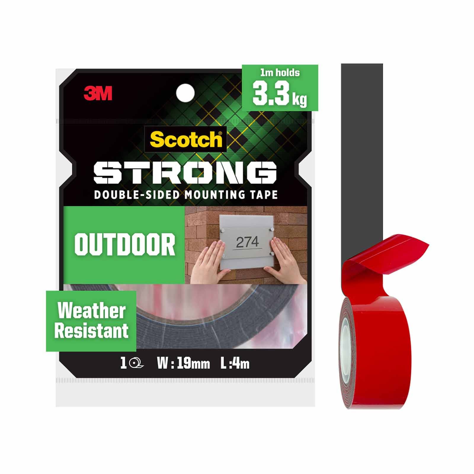 3M SCOTCH Scotch Outdoor Double-sided Mounting Tape 411-m19, 19mmx4m 411-M19-image null
