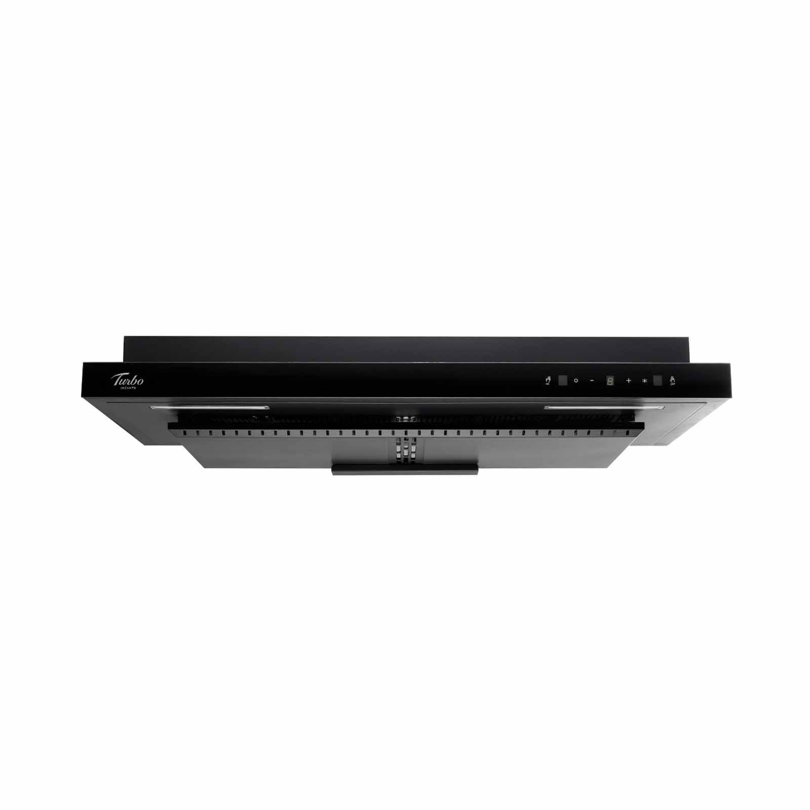 TURBO Slimline Hood With Oil Tray (60cm) - Black (exclude Installation) TAL616-60BK