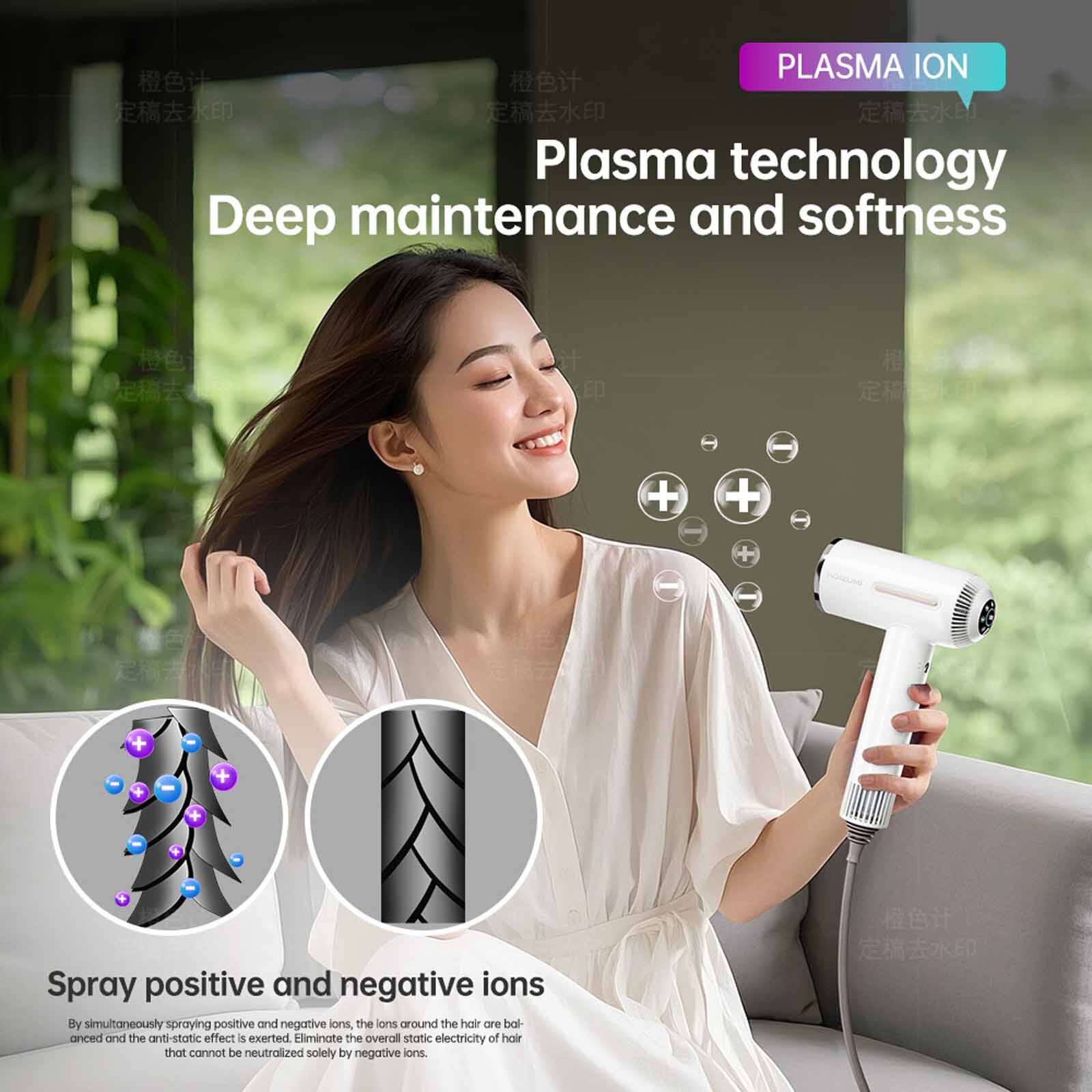 KOIZUMI Plasma Ion Bldc Hair Dryer (1600w) - White KHD-G800/WD-image 7