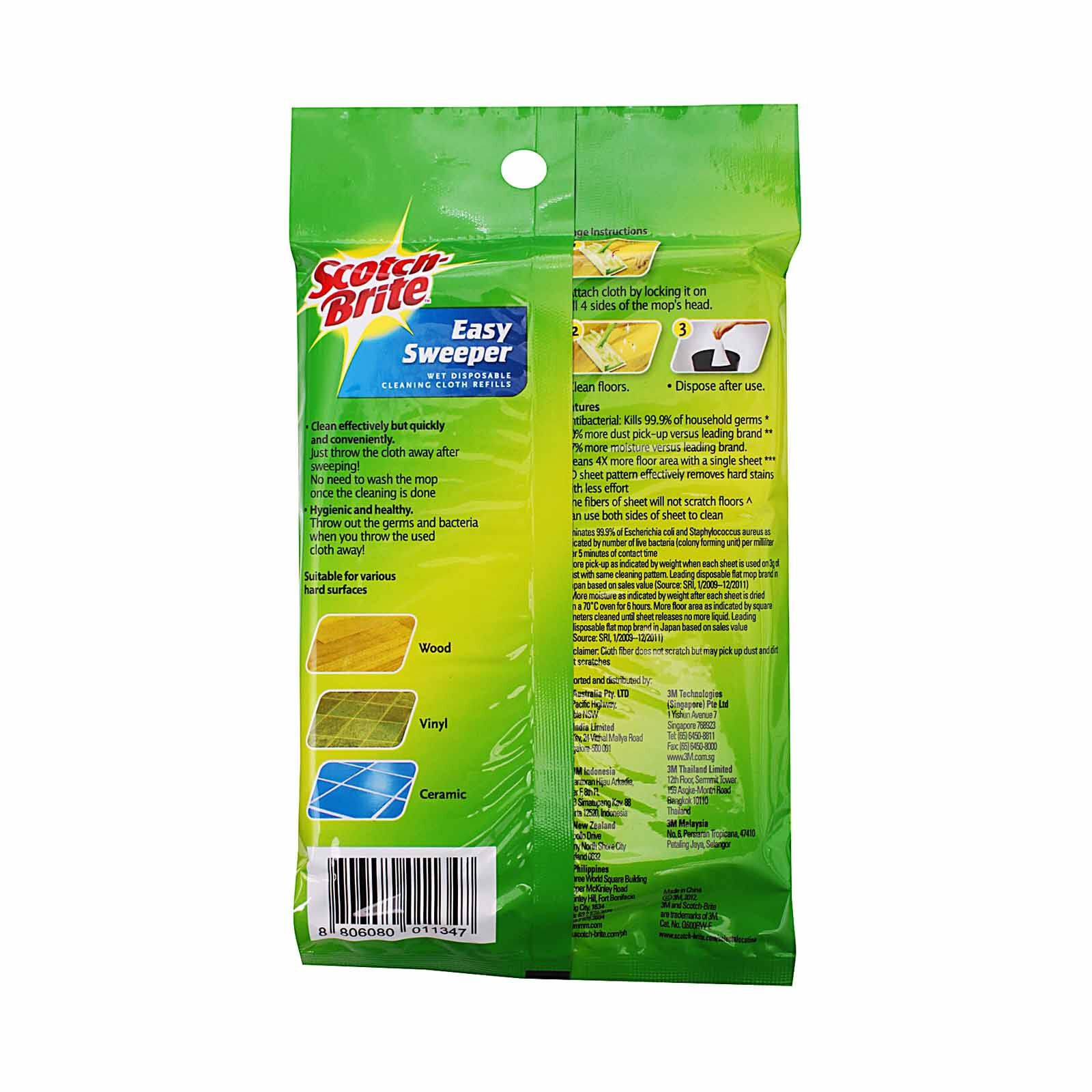 3M SCOTCHB S/b Easysweeper Wetsheets Q600RW-E-image 3