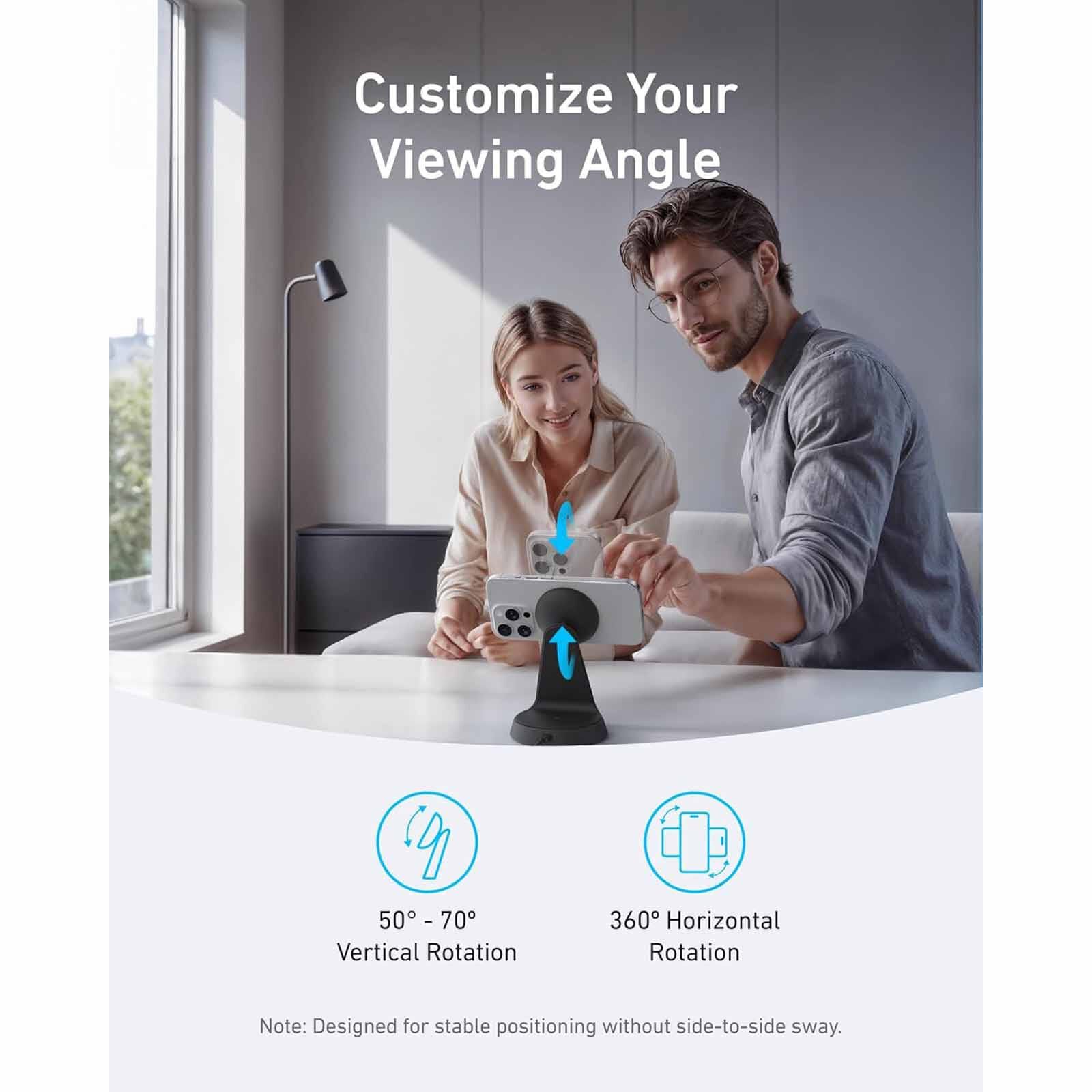ANKER Maggo Wireless Charger Stand 2-in-1 A25M7H11-image 6