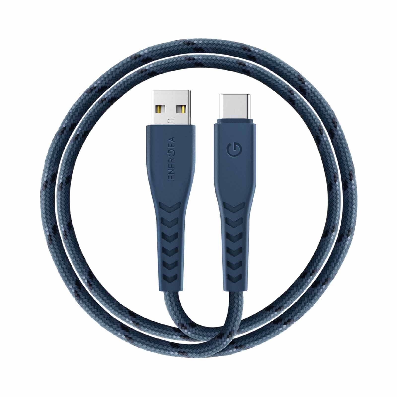 ENERGEA Nyloflex Usb2.0 Usb-a To Usb-c 5a Universal Cable 1.5m Blue CBL-NFAC5U-BLU150-image 1