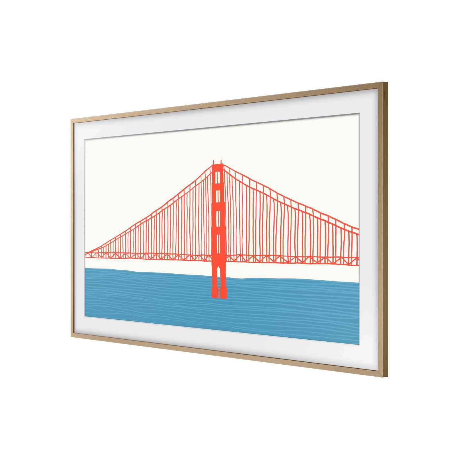 SAMSUNG 55in Teak Frame Bezel For Qa55ls03aakxxs VG-SCFA55TKBRU (TEAK)-image 2