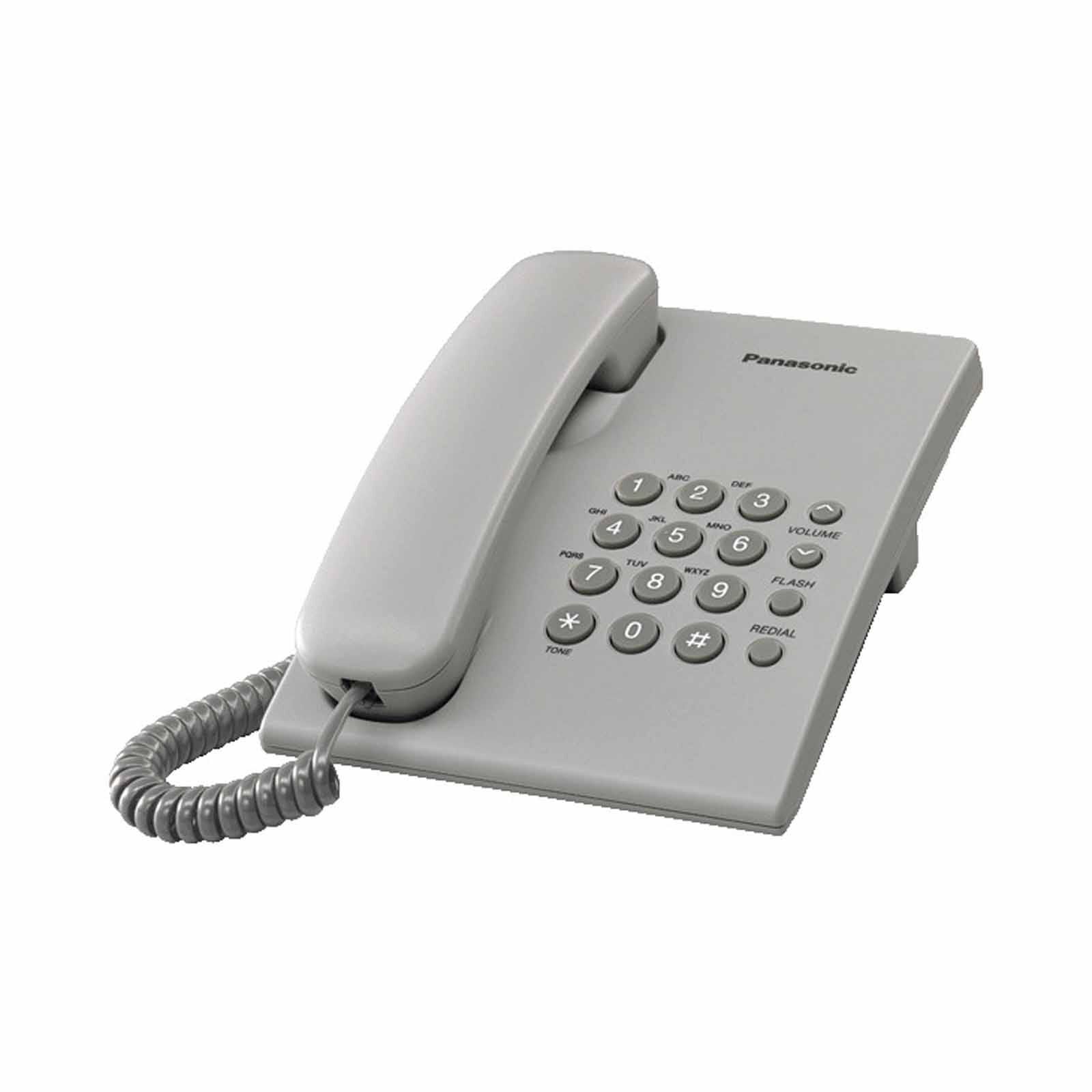 PANASONIC Corded Desk Phone Integrated Phone System(grey) KX-TS500MXH-image 2