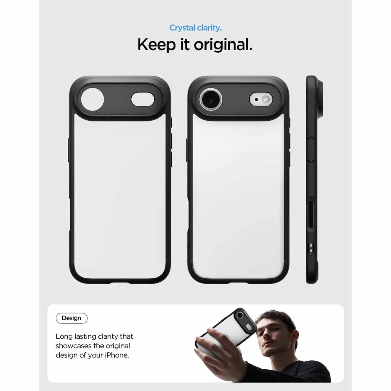 SPIGEN Iphone 17 Air Ultra Hybrid Matte Black ACS10310-image 2