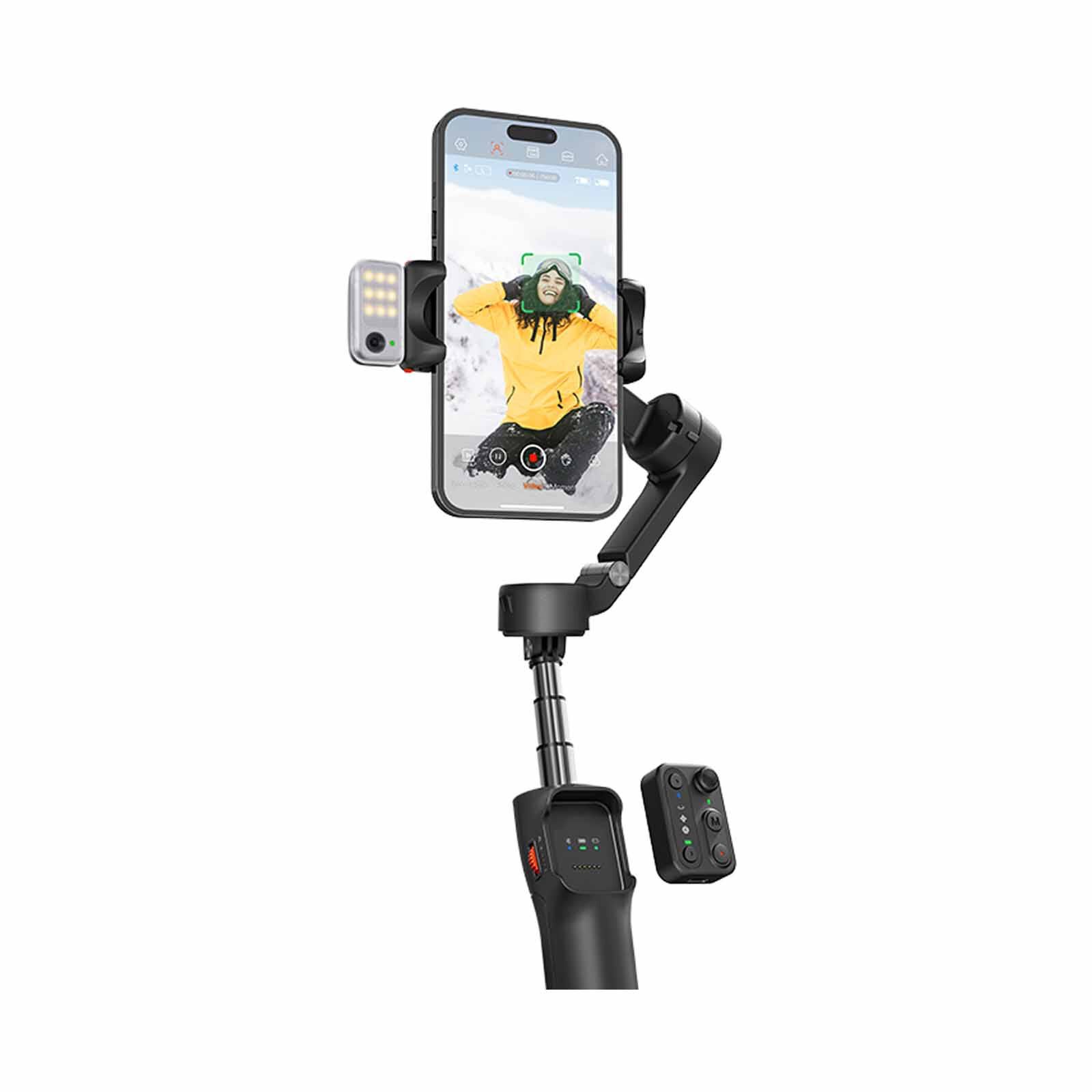 HOHEM Isteady V3 3-axis Palm Smartphone Gimbal Ai Visual Tracking Black W/ Selfie Stick HT-ISTEADY V3-BLACK