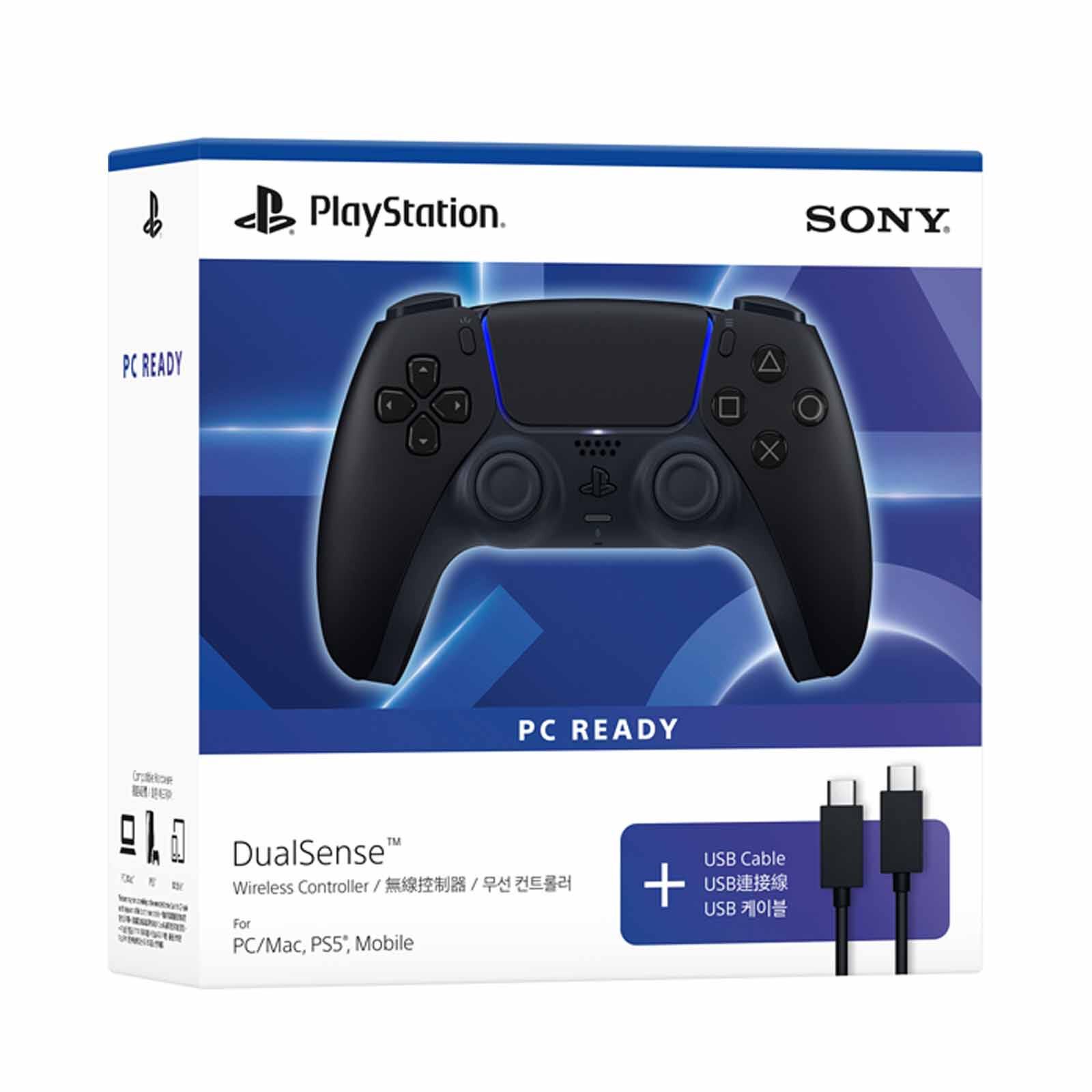 SONY Dualsense Wireless Controller &ndash; Midnight Black + Usb Cable For Pc ASIA-00500-image 2