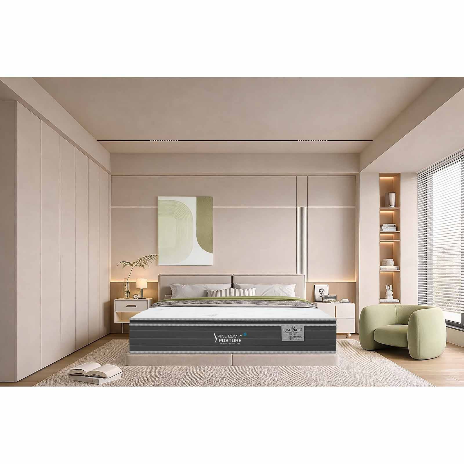 KINGKOIL Spine Comfy Posture Single Size Mattress W/bedframe And Headboard SPINE COMFY POSTURE-image 3
