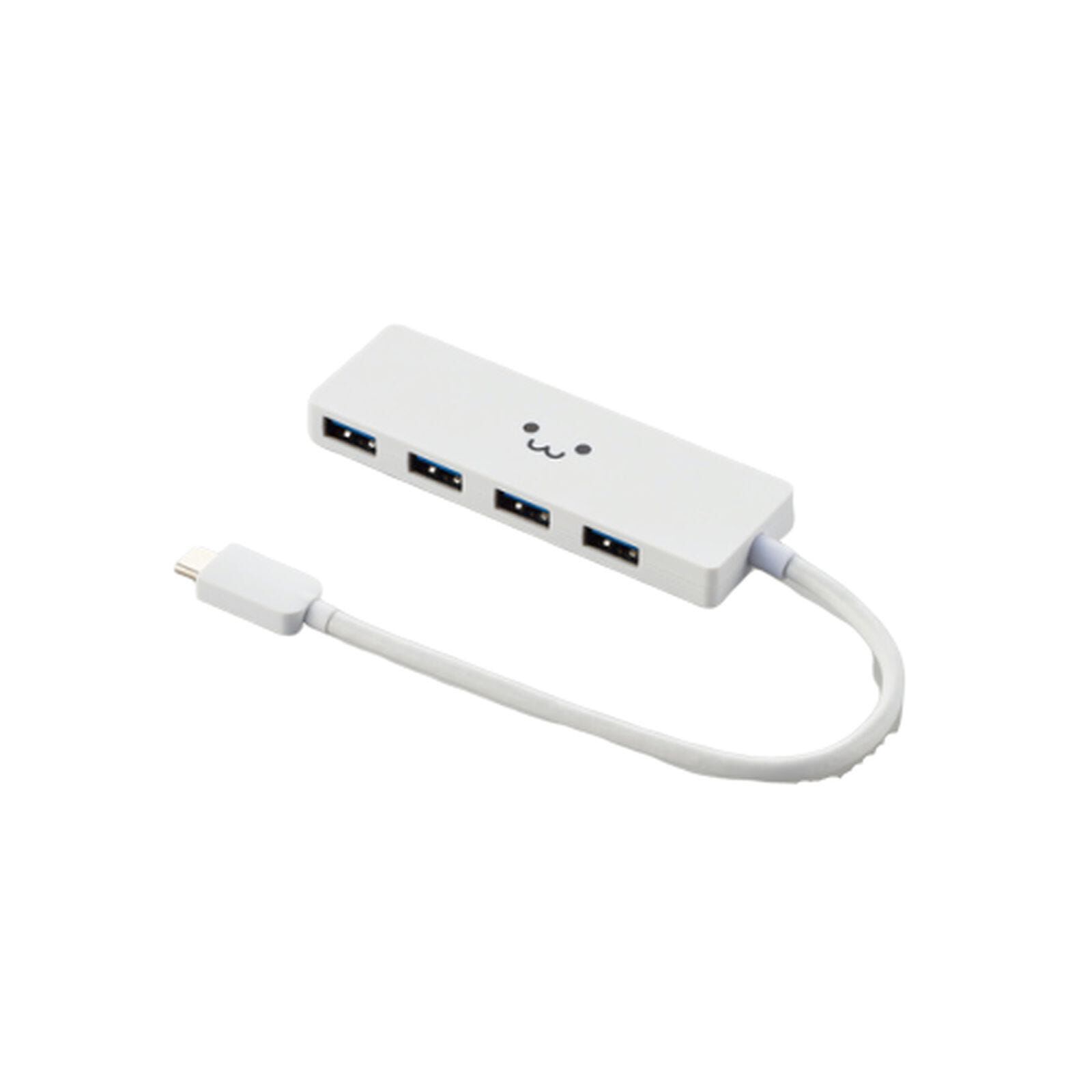 ELECOM 4 Ports Type C Usb 3.1 (white) U3HC-A429BWF-image 1