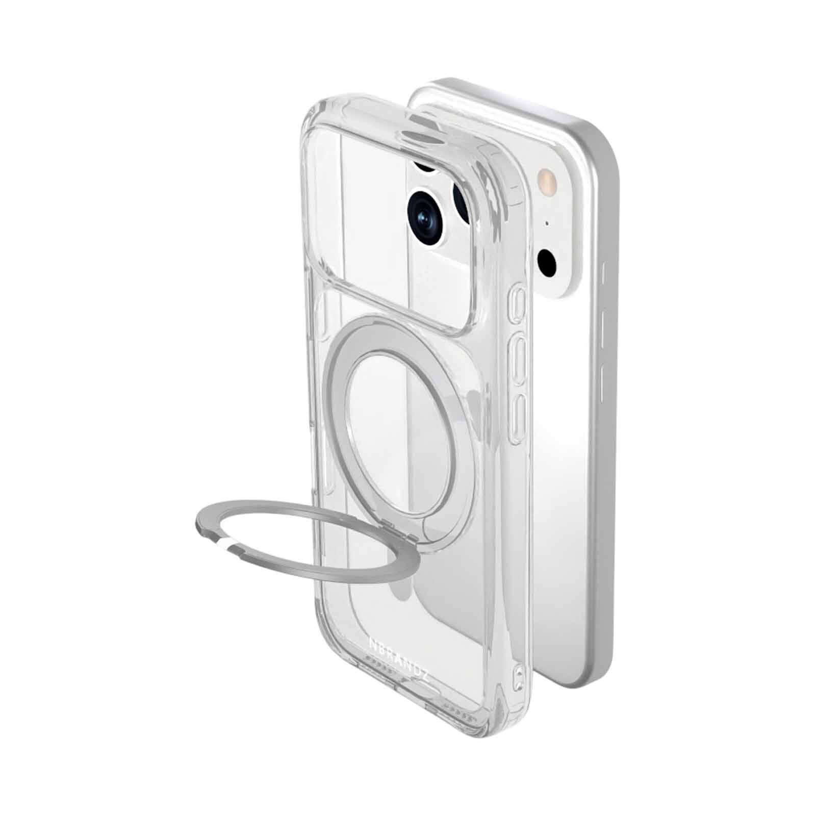 N.BRANDZ Mag360 Touch 360 Rotation Protective Case For Iphone 17 Pro-clear N-MAG360-IP17P-CL-image 3