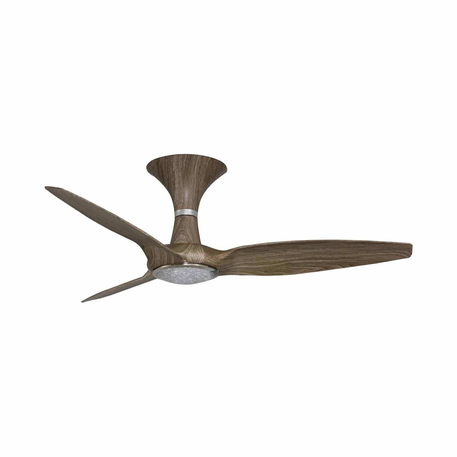 FANZTEC 45 In Dc Ceiling Fan With Led Light (graywood) BREEZE 45 (GRAYWOOD)-image null