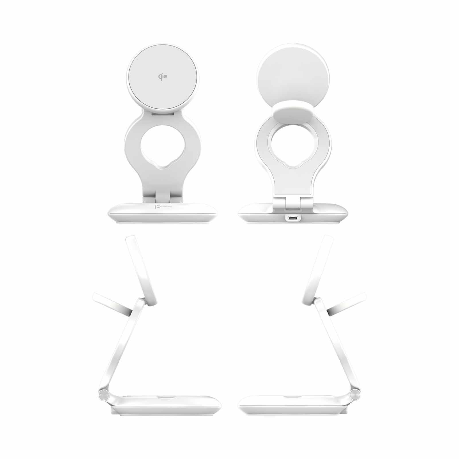 J5CREATE Qi2 3-in-1 Magnetic Foldable W/less Charging Station JUPW3415-image 3