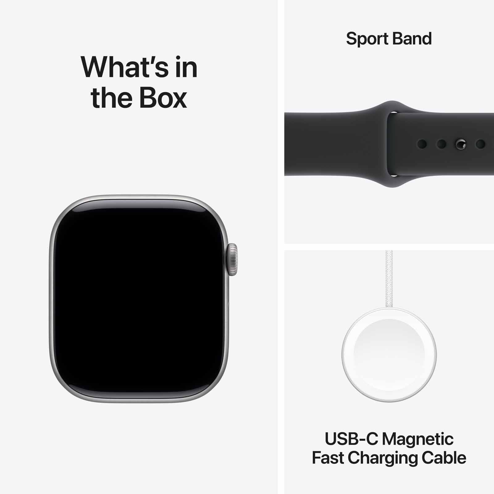 APPLE Watch Series 11 Gps 46mm Space Grey Aluminium Case With Black Sport Band - S/m MEV04X/A-image 9