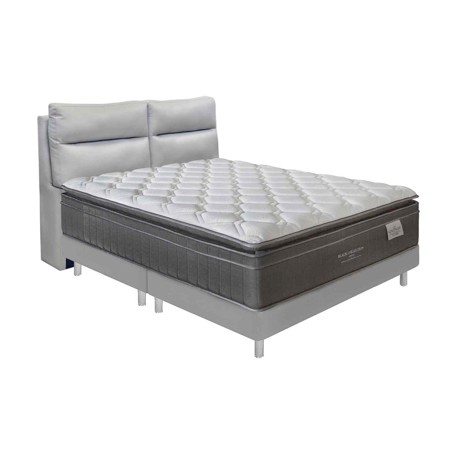 KINGKOIL Mattress W/bedframe And Headboard BLACK COLLECTION LUXURY-image null