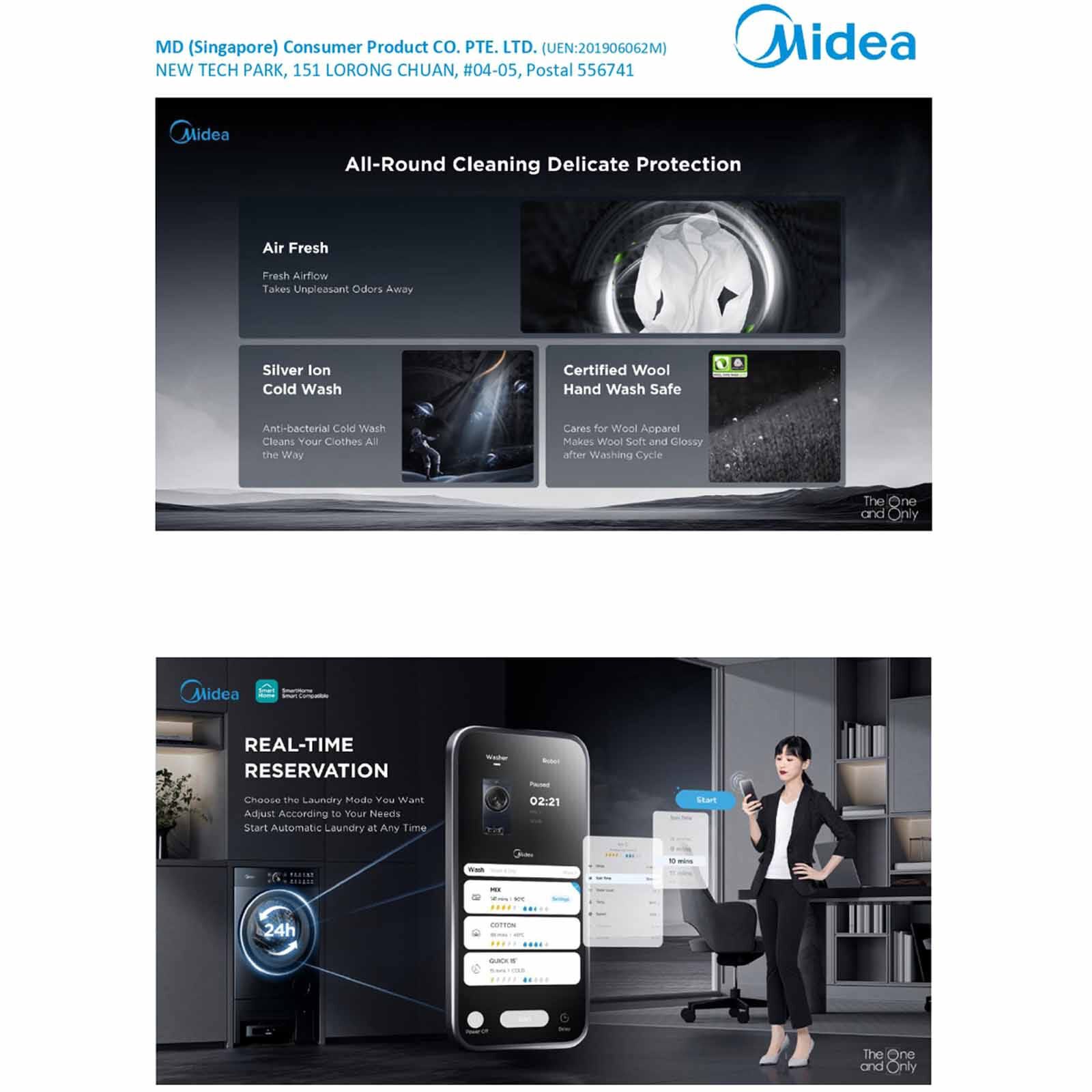 MIDEA Washbot 10kg/7kg Combo With Robot Vac WBMF310-image 8